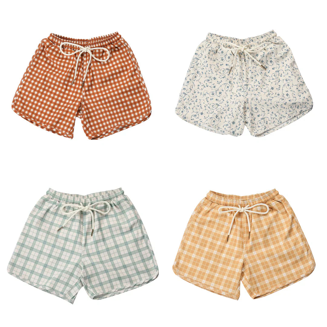 Swim Trunks | UPF + Recycled - Buckwheat Plaid