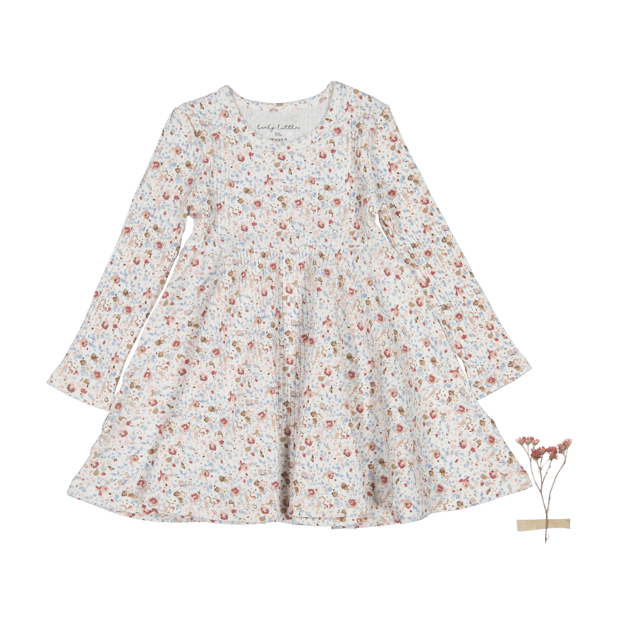 The Printed Long Sleeve Dress - Evelyn Long Sleeve Dress Lovely Littles   