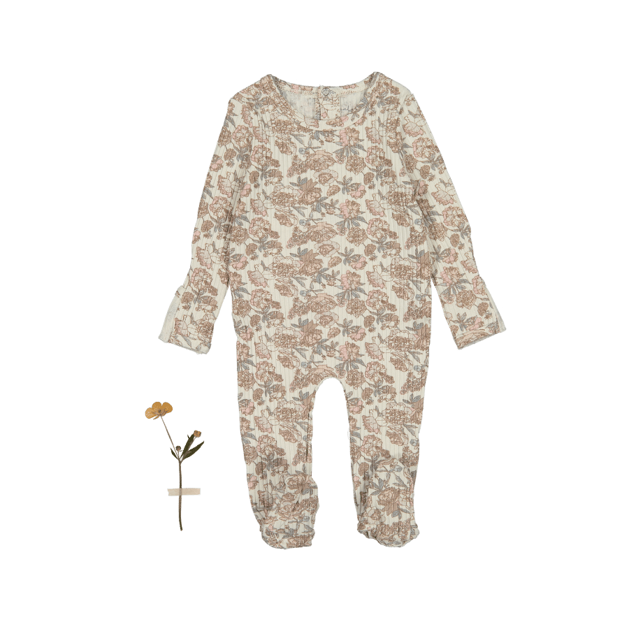 The Printed Romper - Delilah Back Snap Romper Lovely Littles   