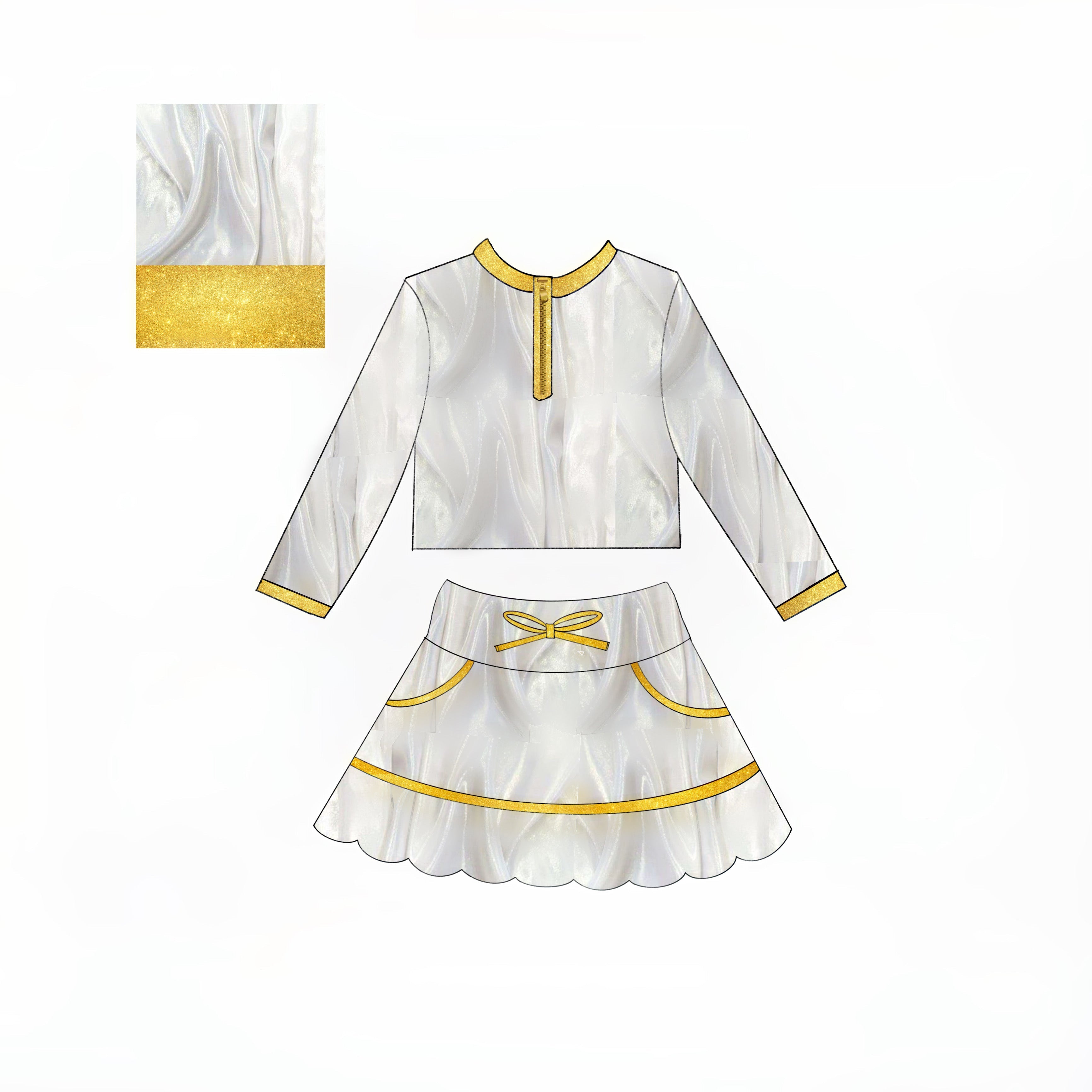 Golden Long Sleeve Set- Ready to Ship