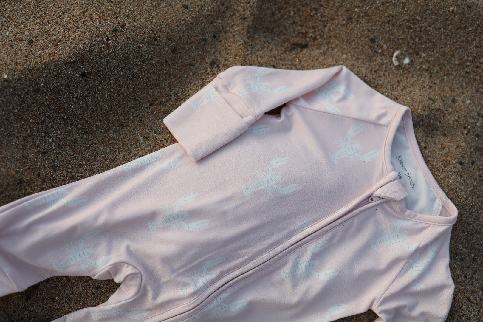 Bamboo Zip Pajamas | Pink Lobster