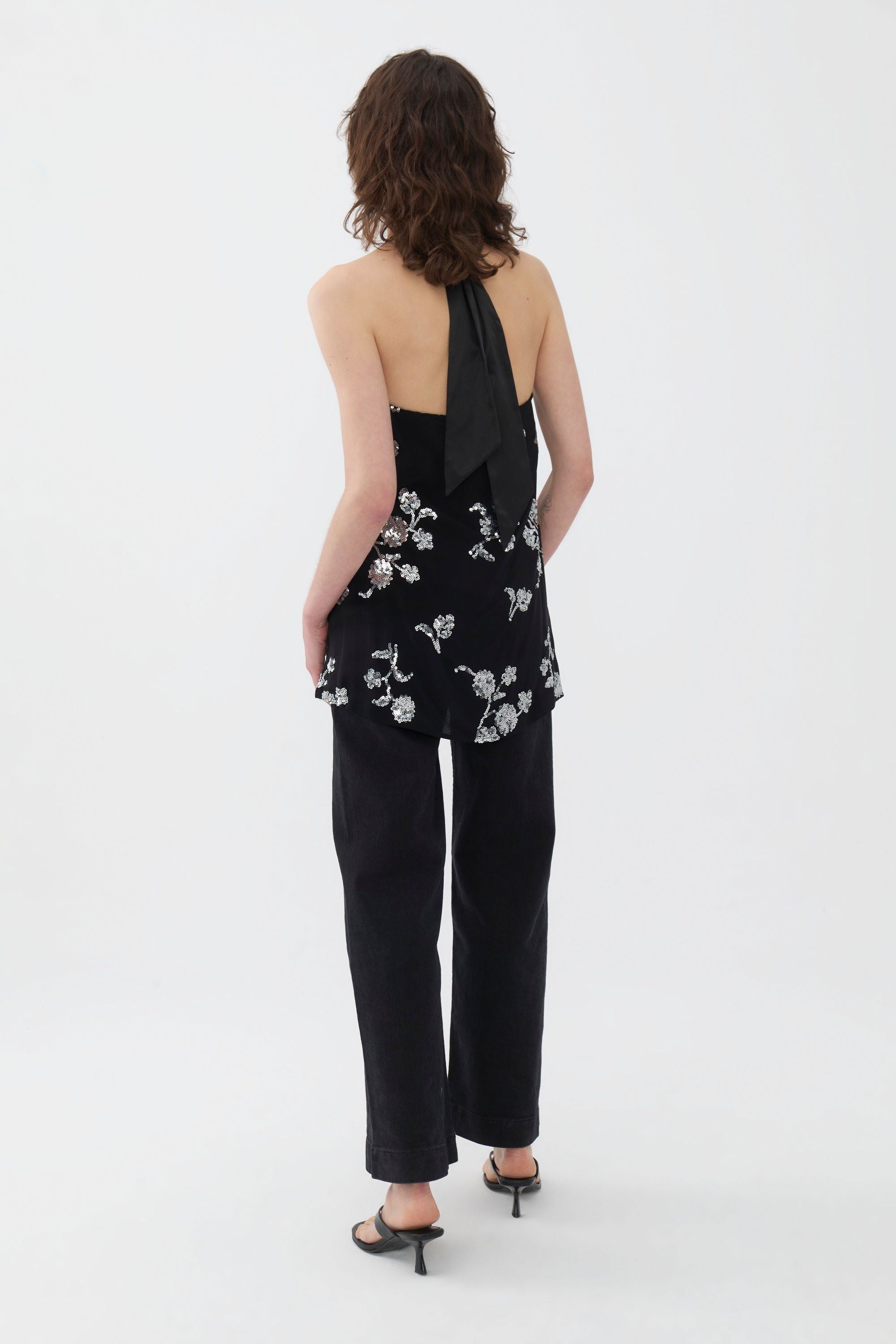 Embroidered Top - Black