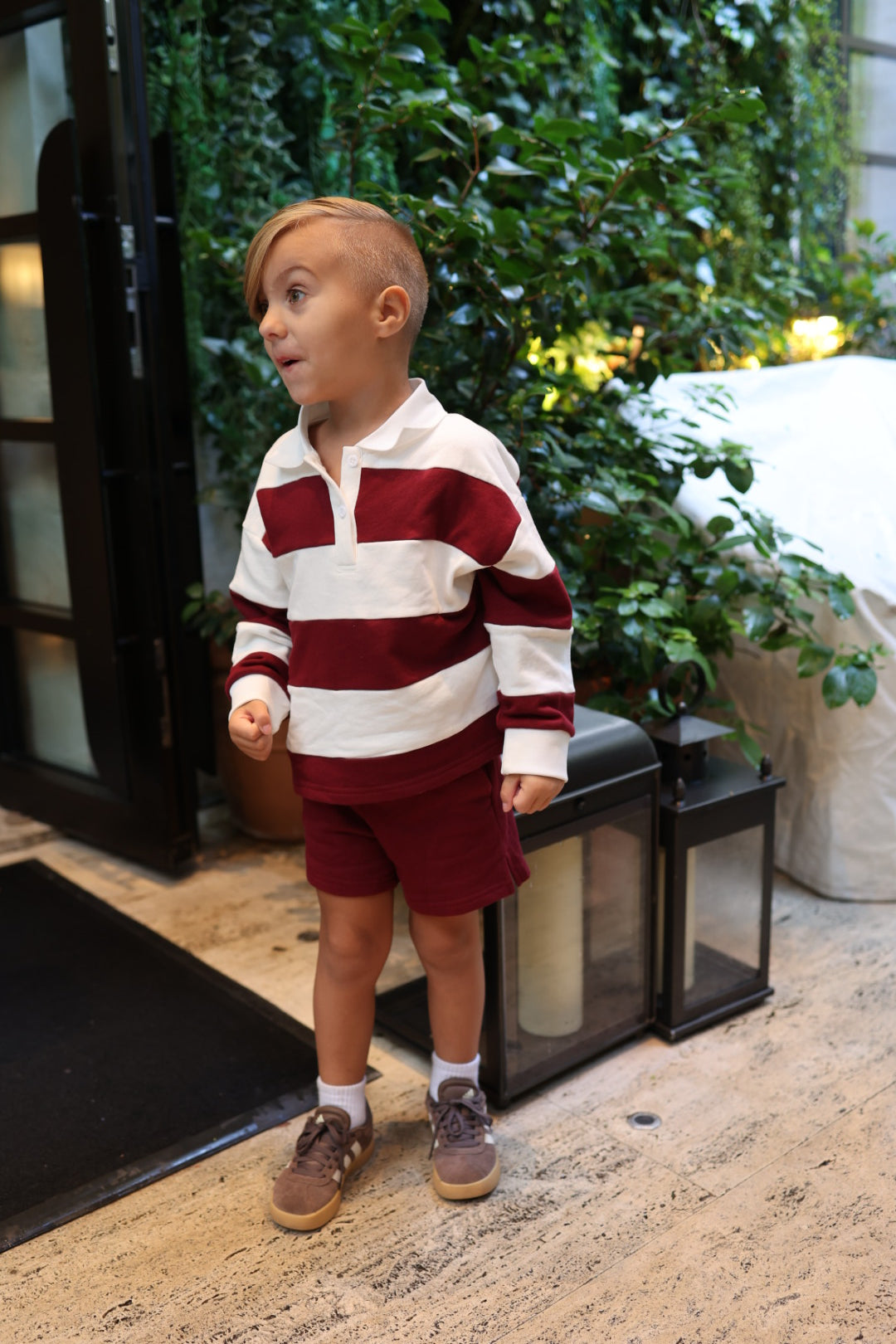 Child Rugby Sweatshirt | Deep Cranberry