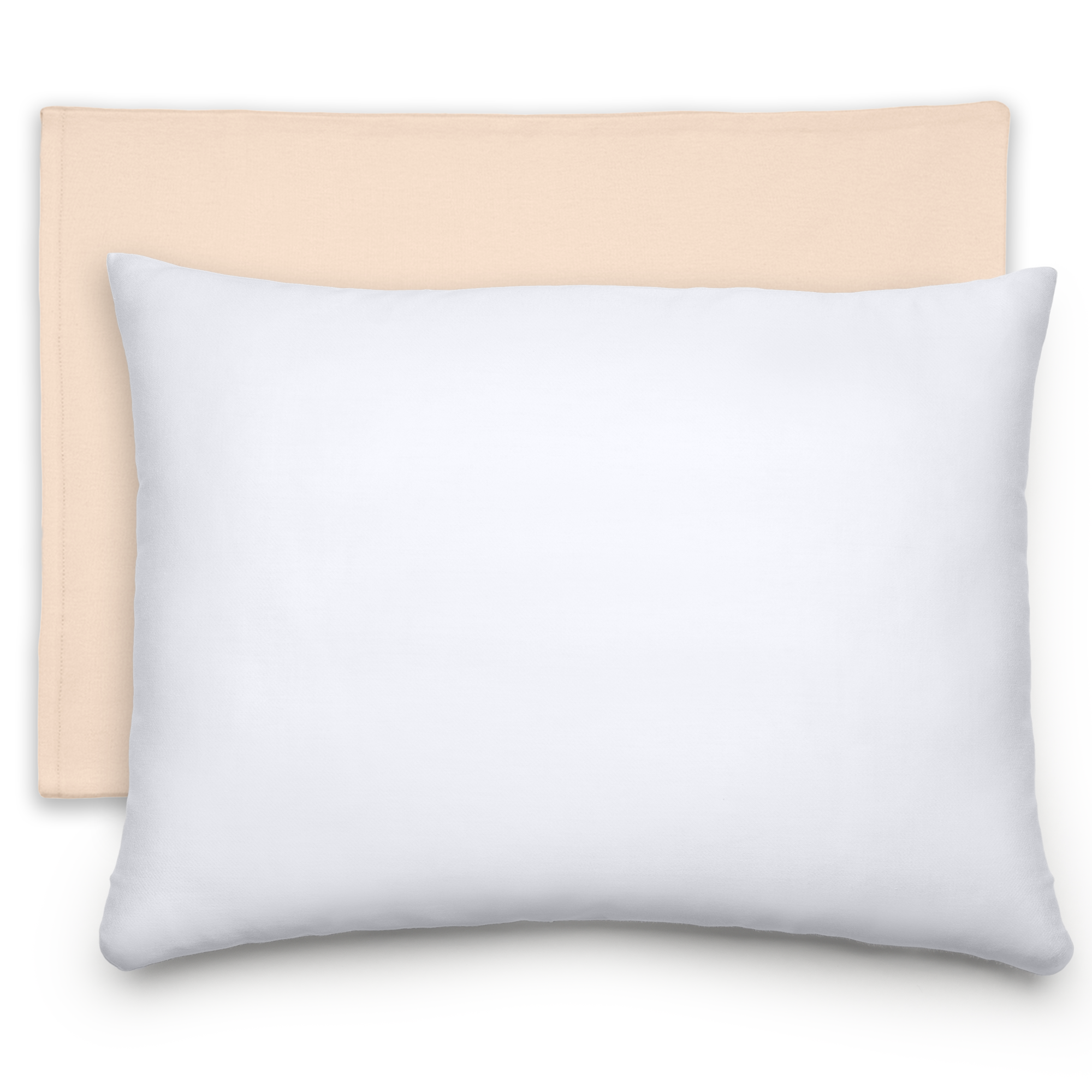 Toddler Pillows with Soft Cotton Pillow Case in Cream