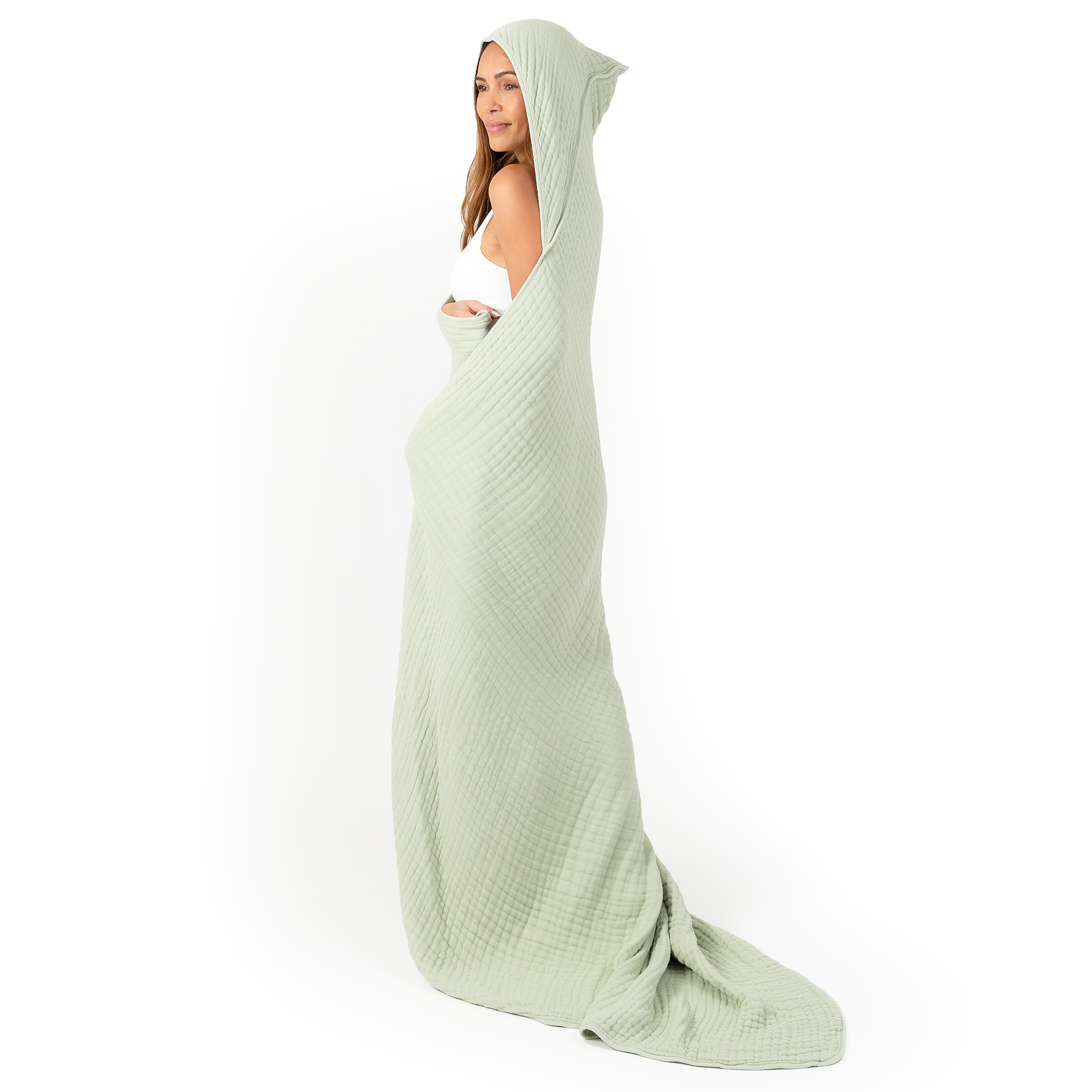 Adult Muslin Hooded Towel