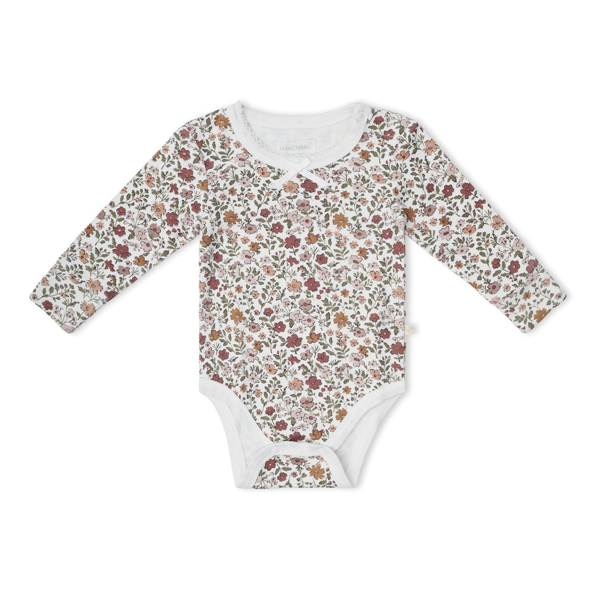 Organic Bodysuit & Foldover Pants Set - Woodland Sprig
