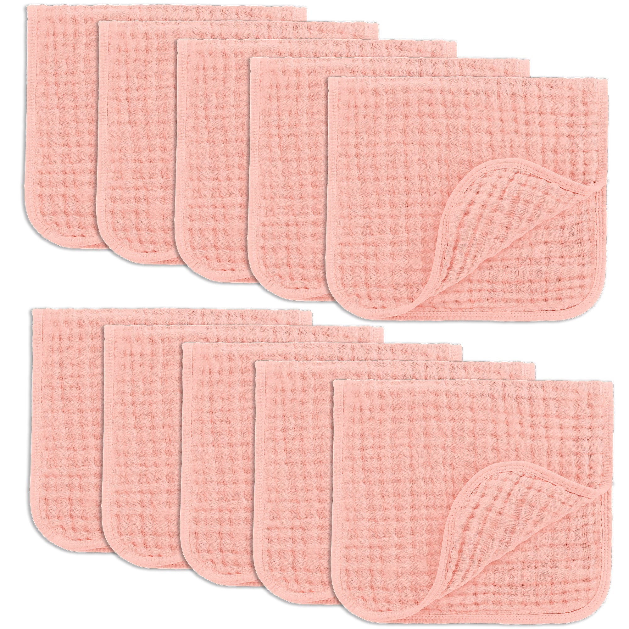 Muslin Burp Cloths by Comfy Cubs - Lace Pink