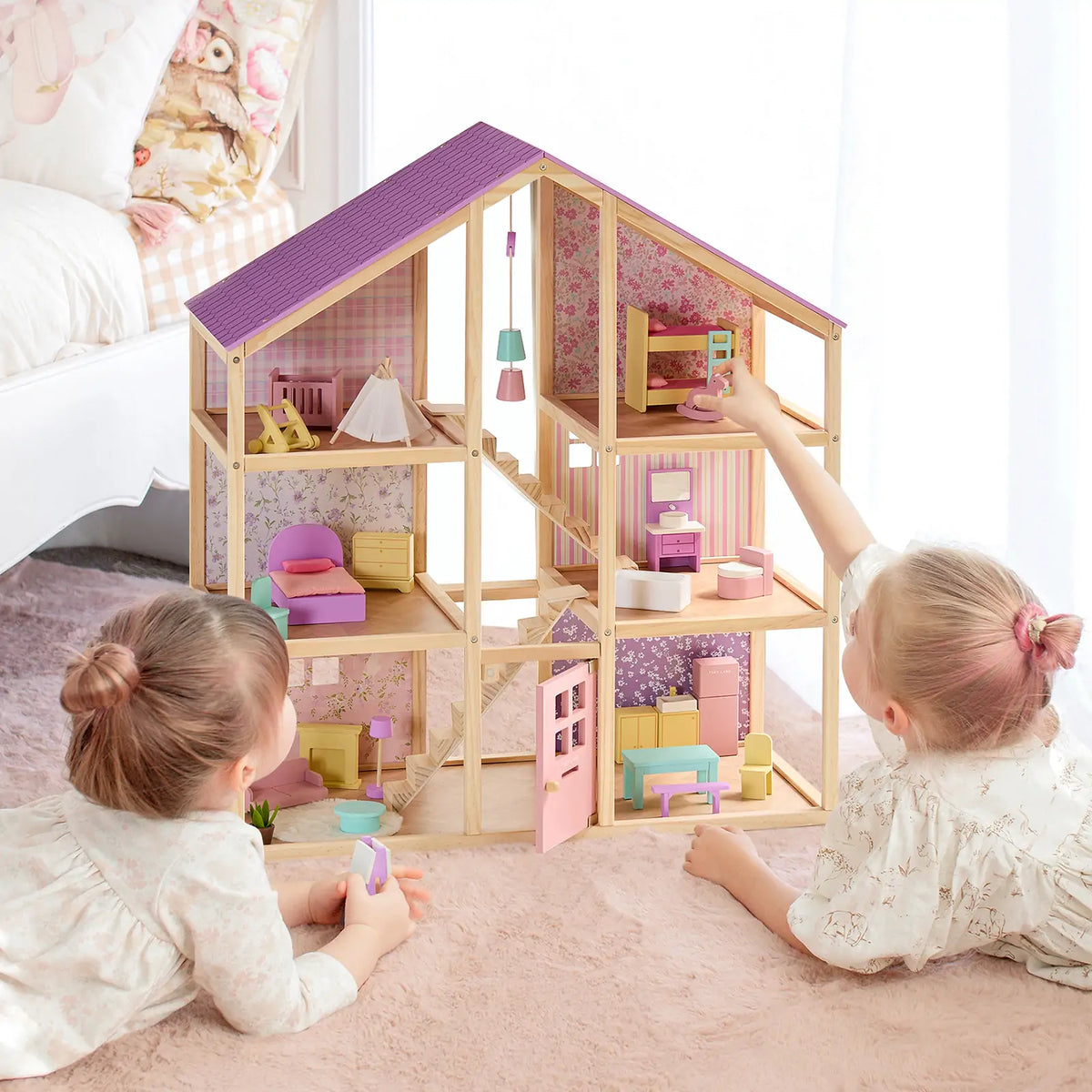 Tiny Land® Sweetwood Dollhouse without Dolls