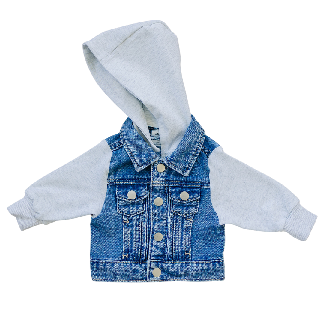 Mebie Baby Hooded Jean Jacket  Mebie Baby   