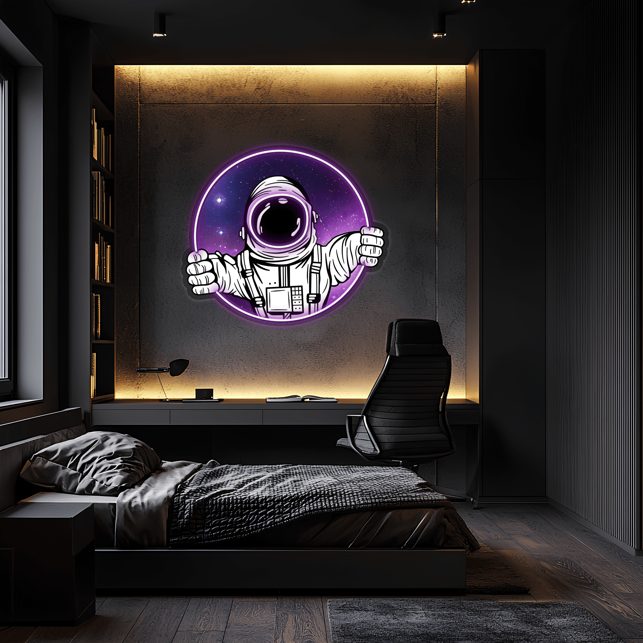Astranaut Neon Sign, Uv Print Neon, Astranaut Wall Decor, Uv Print Neon Sign,Neon Light,Neon Wall Art, Neon Sign,Neon Light Sign,Neon Gifts