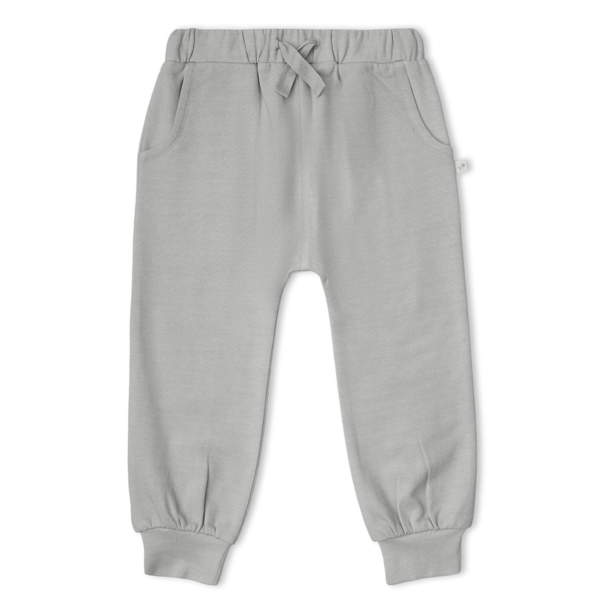 Organic Fleece Jogger Pants - Grey