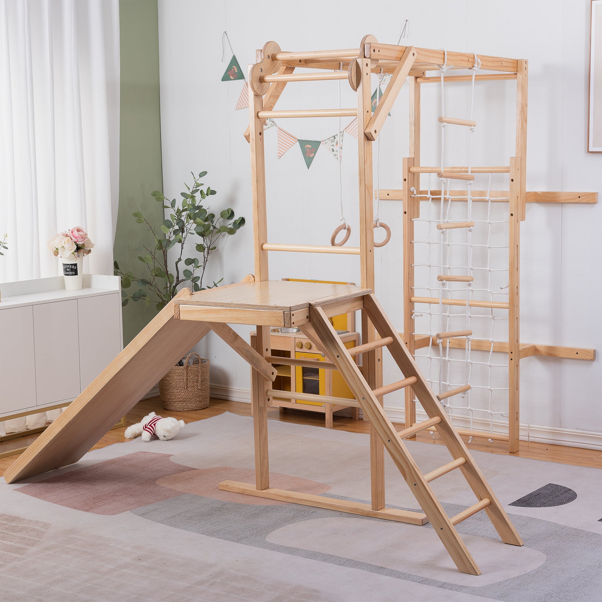 Grove- Indoor Jungle Gym Indoor Avenlur.com Natural Wood  