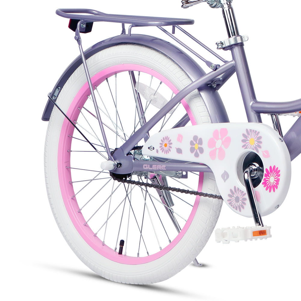Glerc 20" Kids Bike with Rear Rack For 7 - 13 Years Old - Maggie