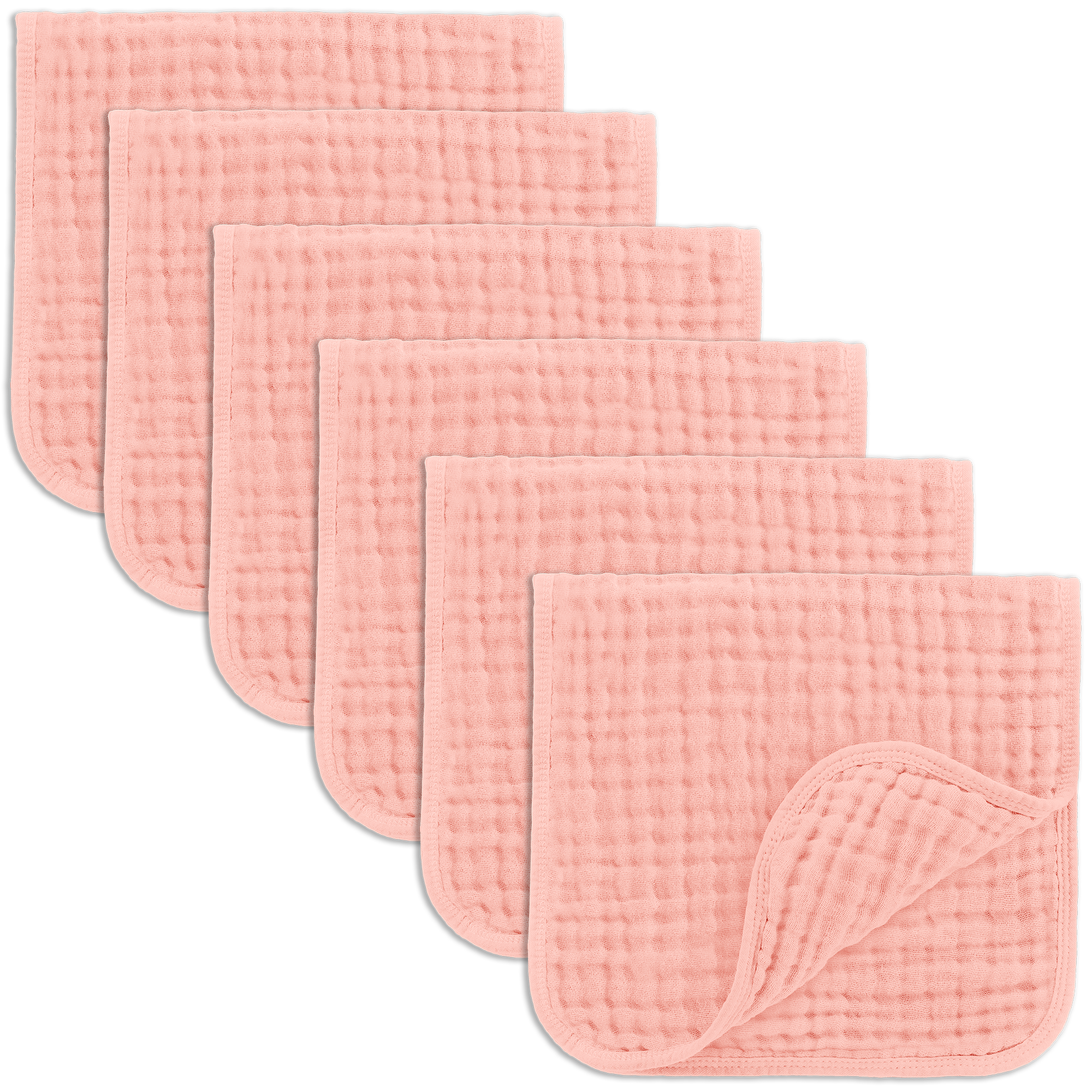 Muslin Burp Cloths by Comfy Cubs - Lace Pink