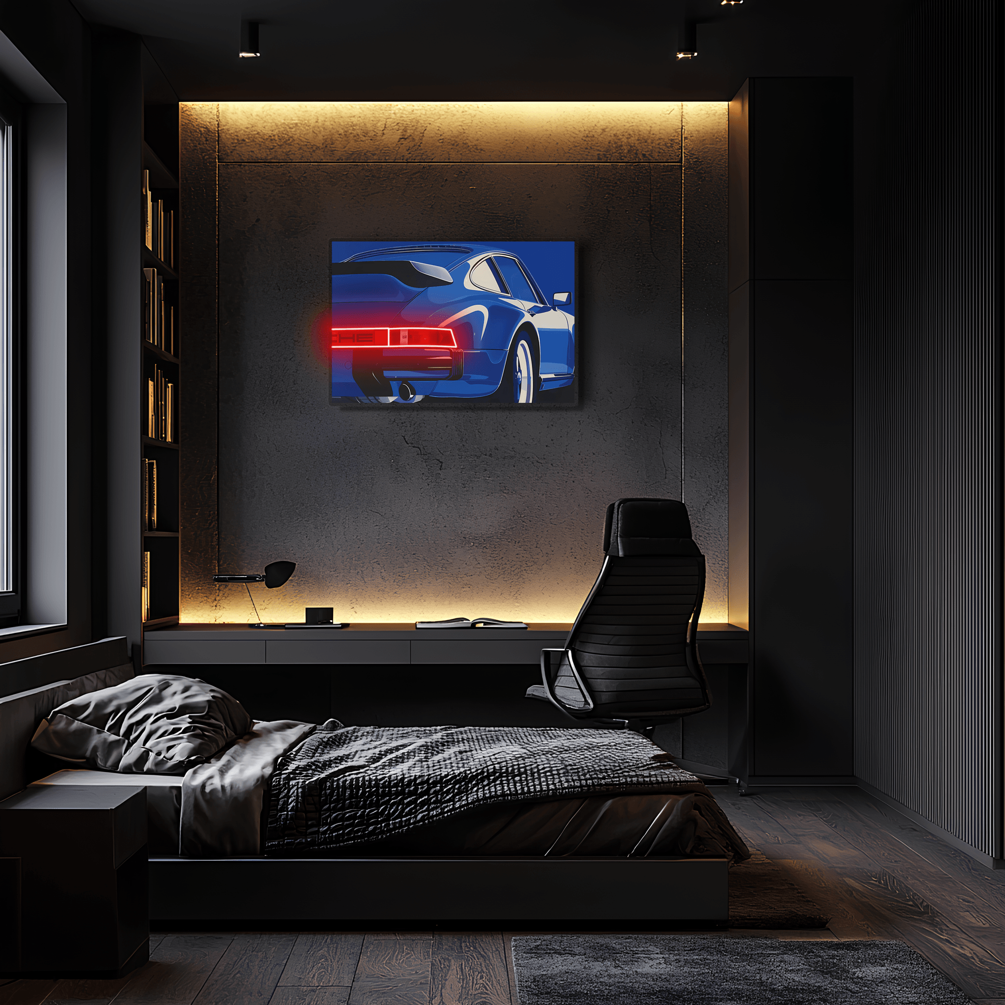 Car light up sign, Car neon light sign, Car wall art lighted, Car led wall decor, Car led sign, Garage neon sign, Neon painting art For Man - UvCar29