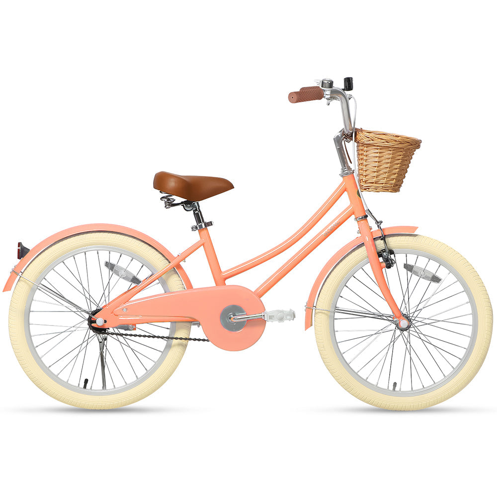 Glerc Little Molly 20" Kid Bike with Basket — Kids Ages 7-13 (No Training Wheels)