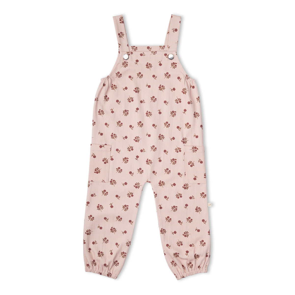 Organic Twill Overalls - Rosebud