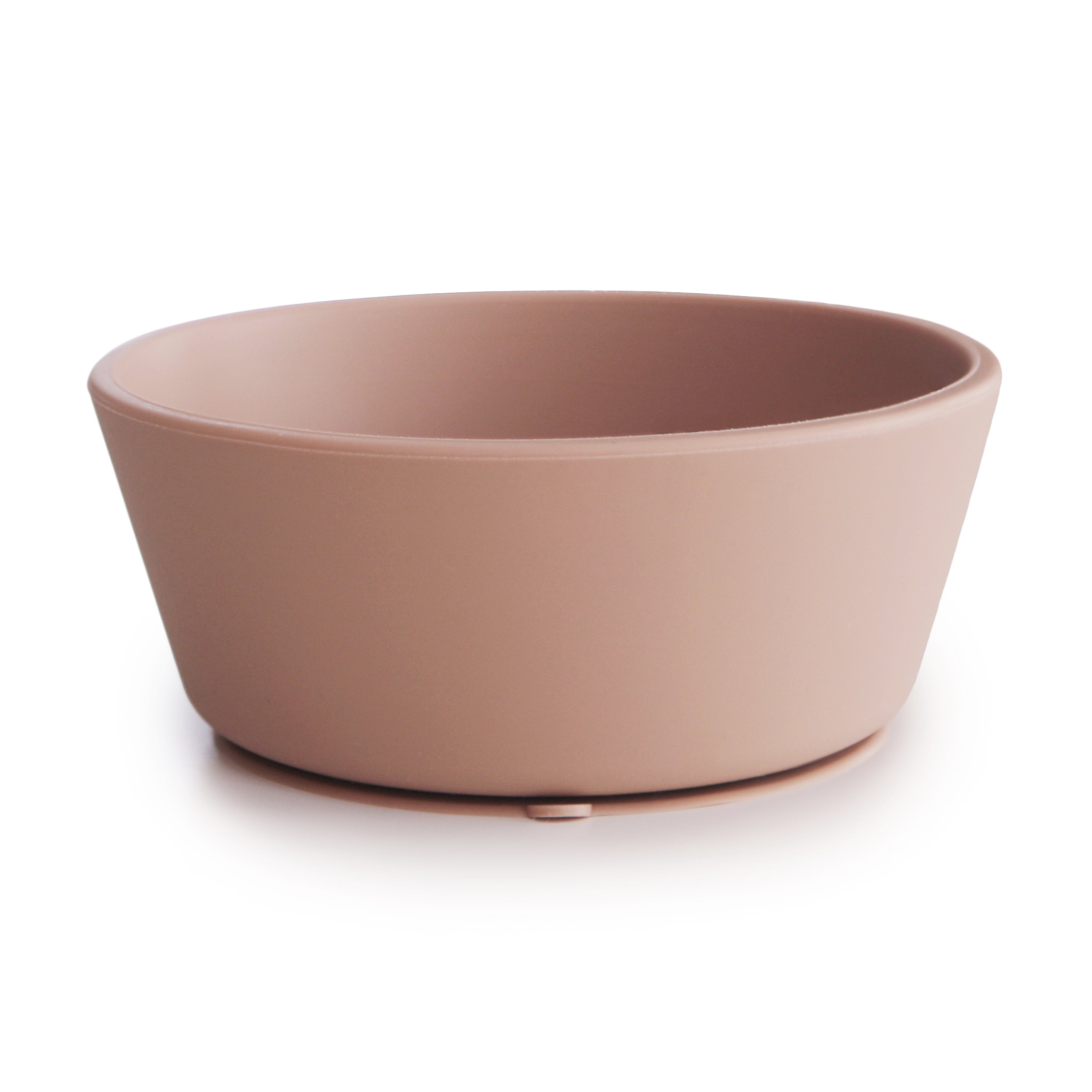 Silicone Suction Bowl silicone tableware Mushie Blush  