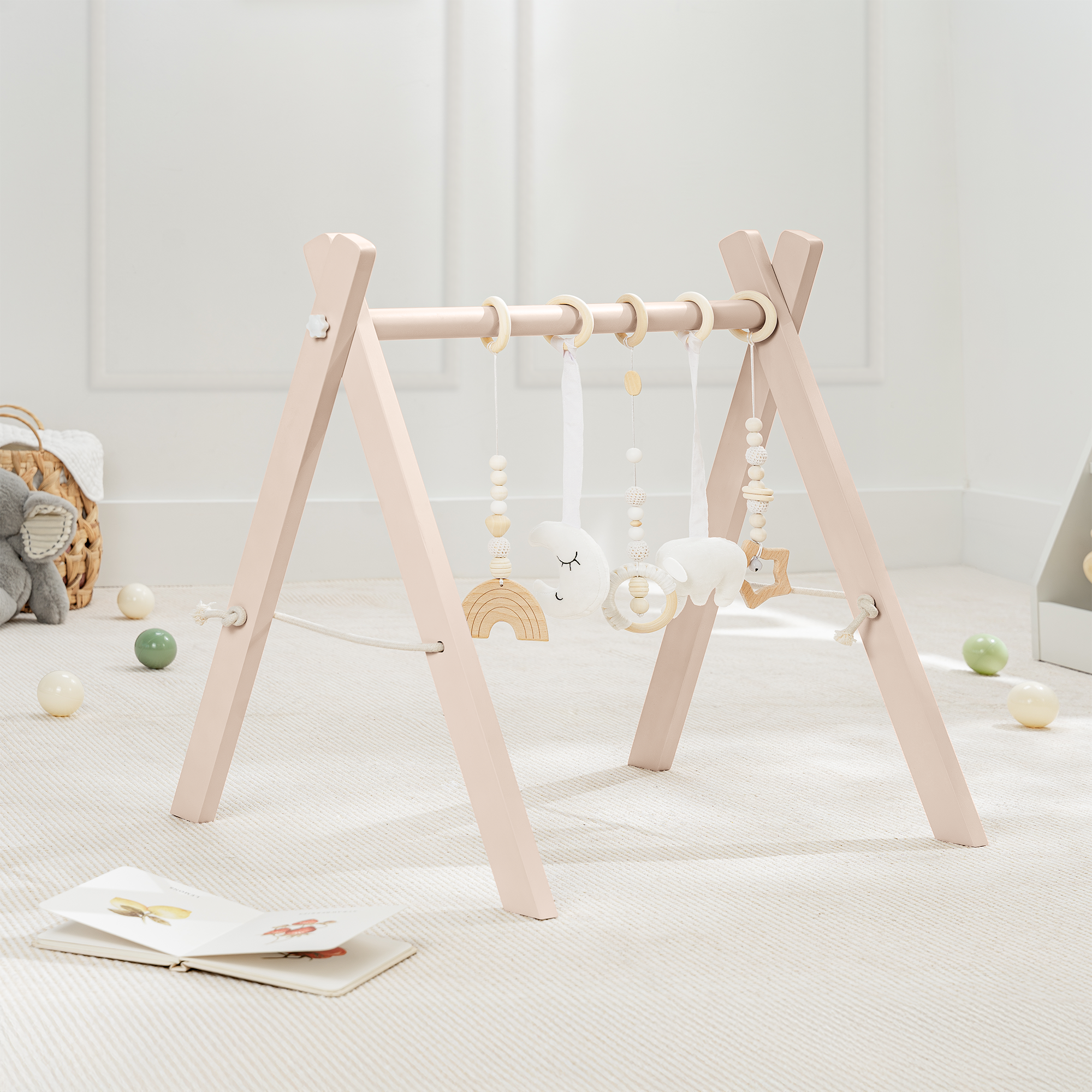 Baby Play Gym by Comfy Cubs in Blush