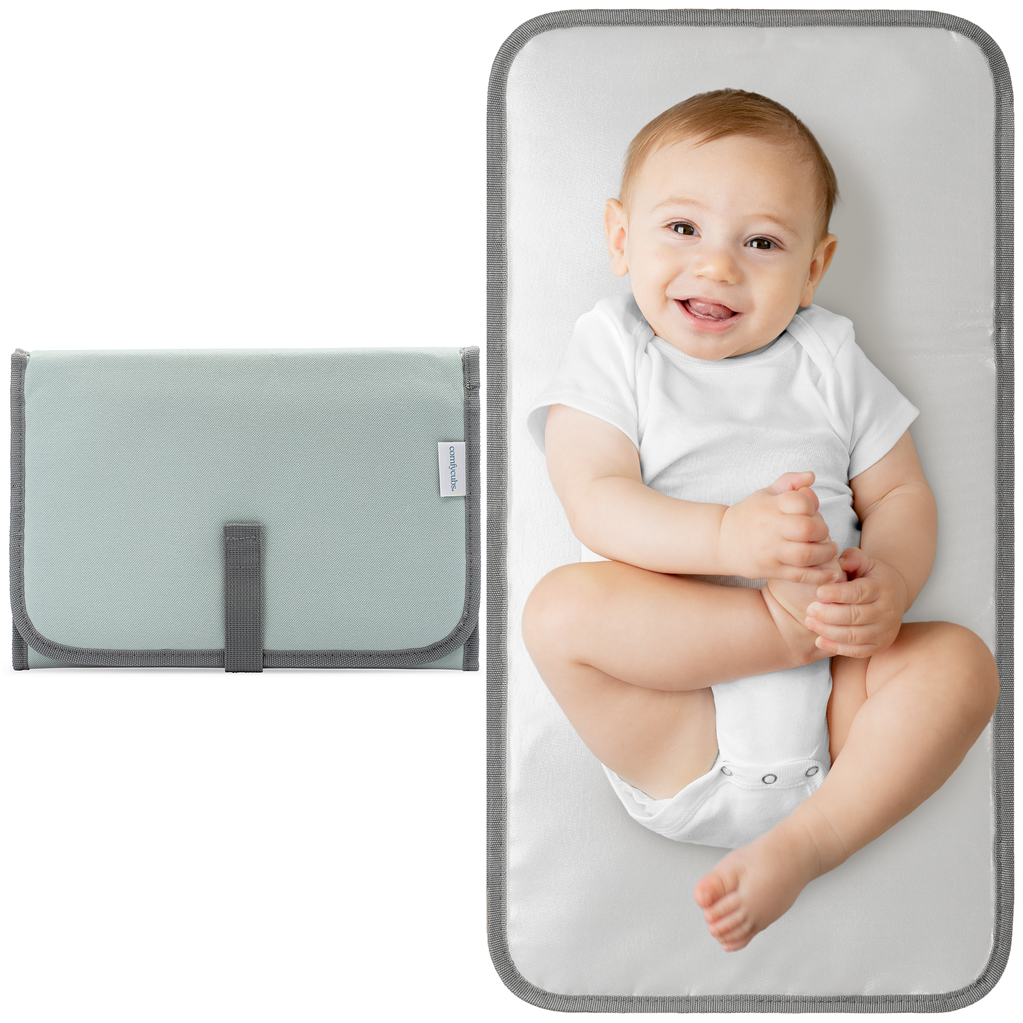 Compact Changing Pad in Earth Green