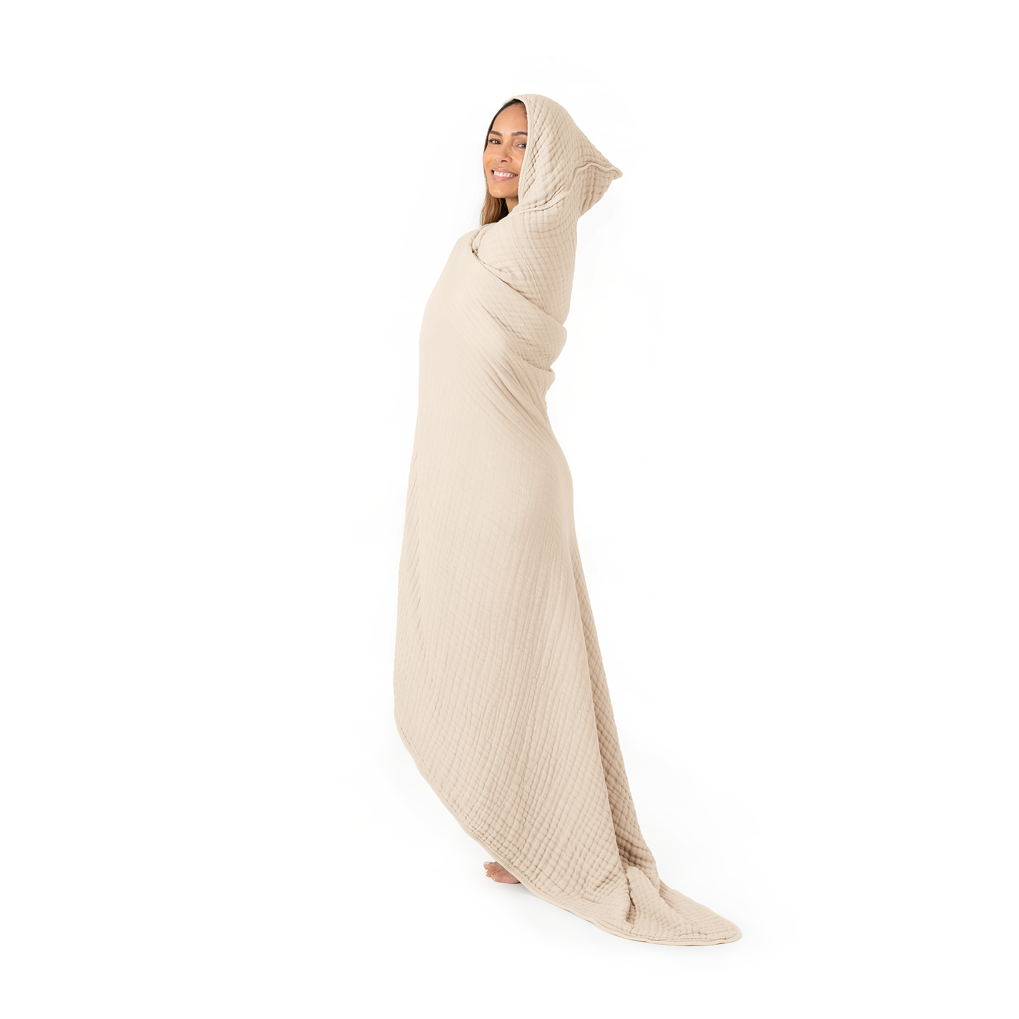 Adult Muslin Hooded Towel