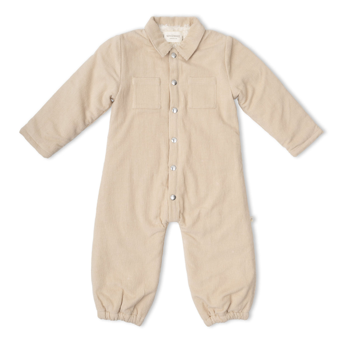 Organic Corduroy Jumpsuit - Oat
