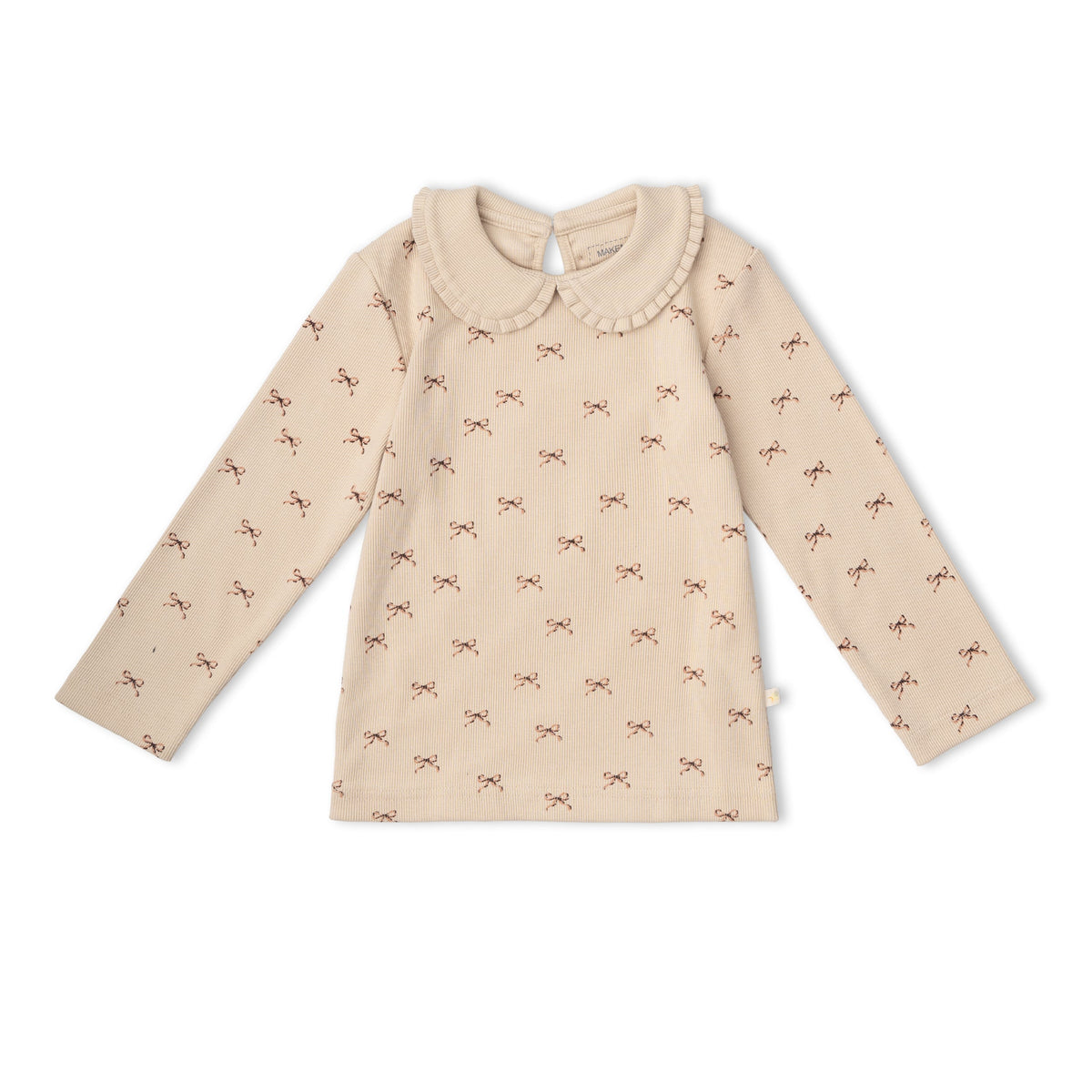 Organic Ruffle Collar Top & Legging Set - Tiny Bows