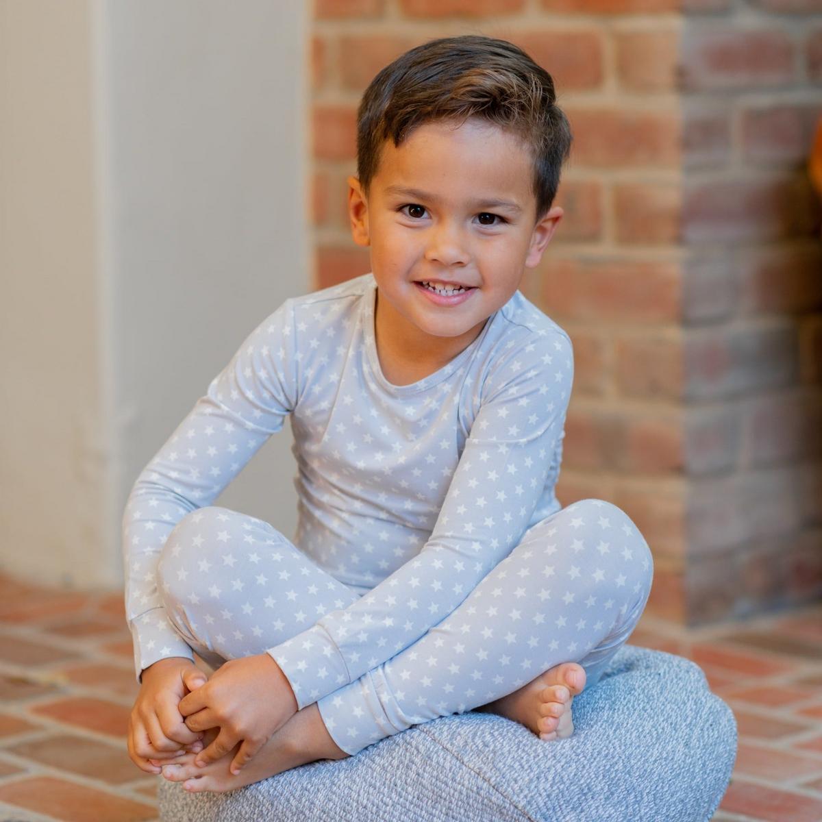 Big Kid Pajama - Stars Grey