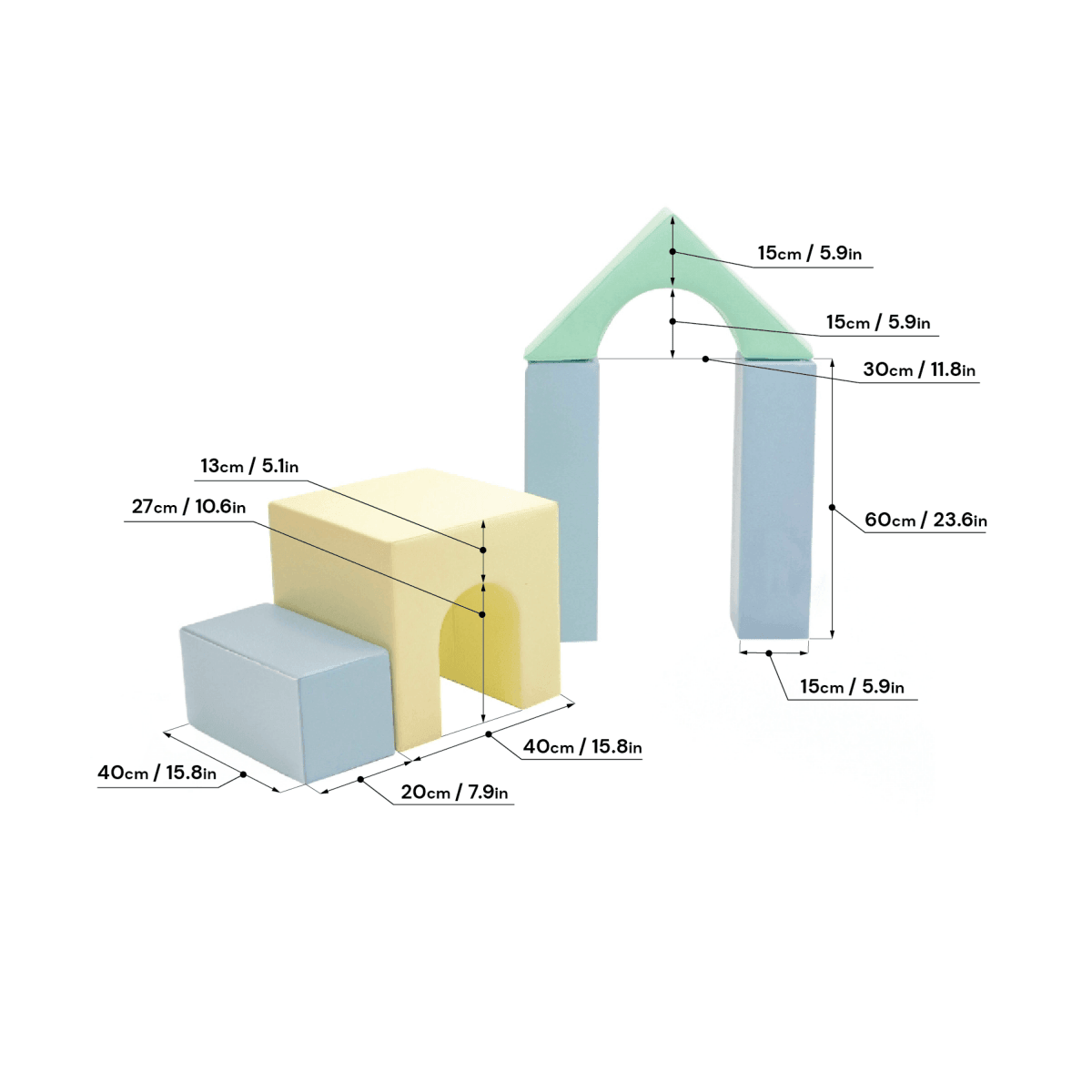 Soft Play Foam Block Set - Challenger