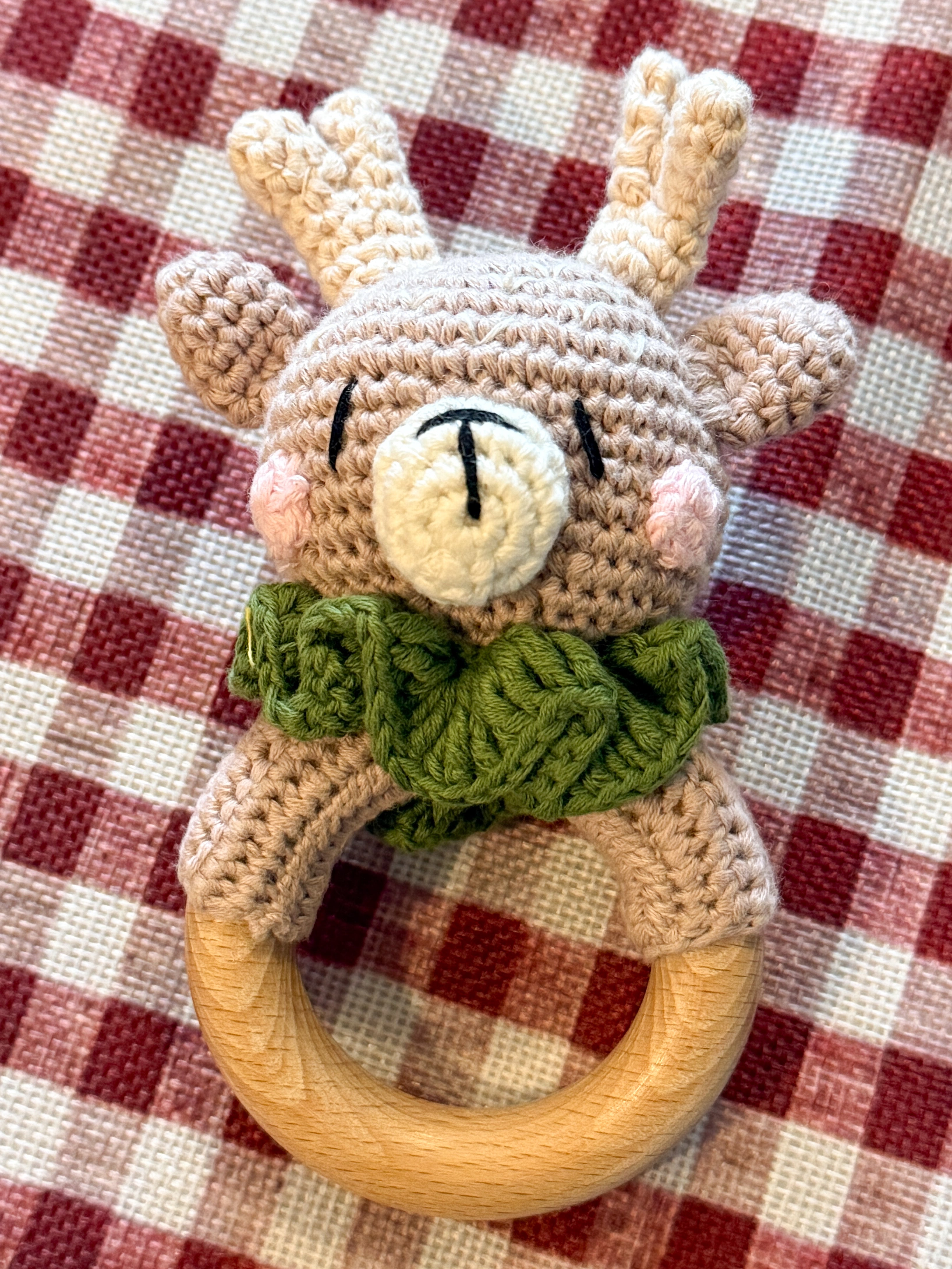 Crocheted Reindeer Rattle
