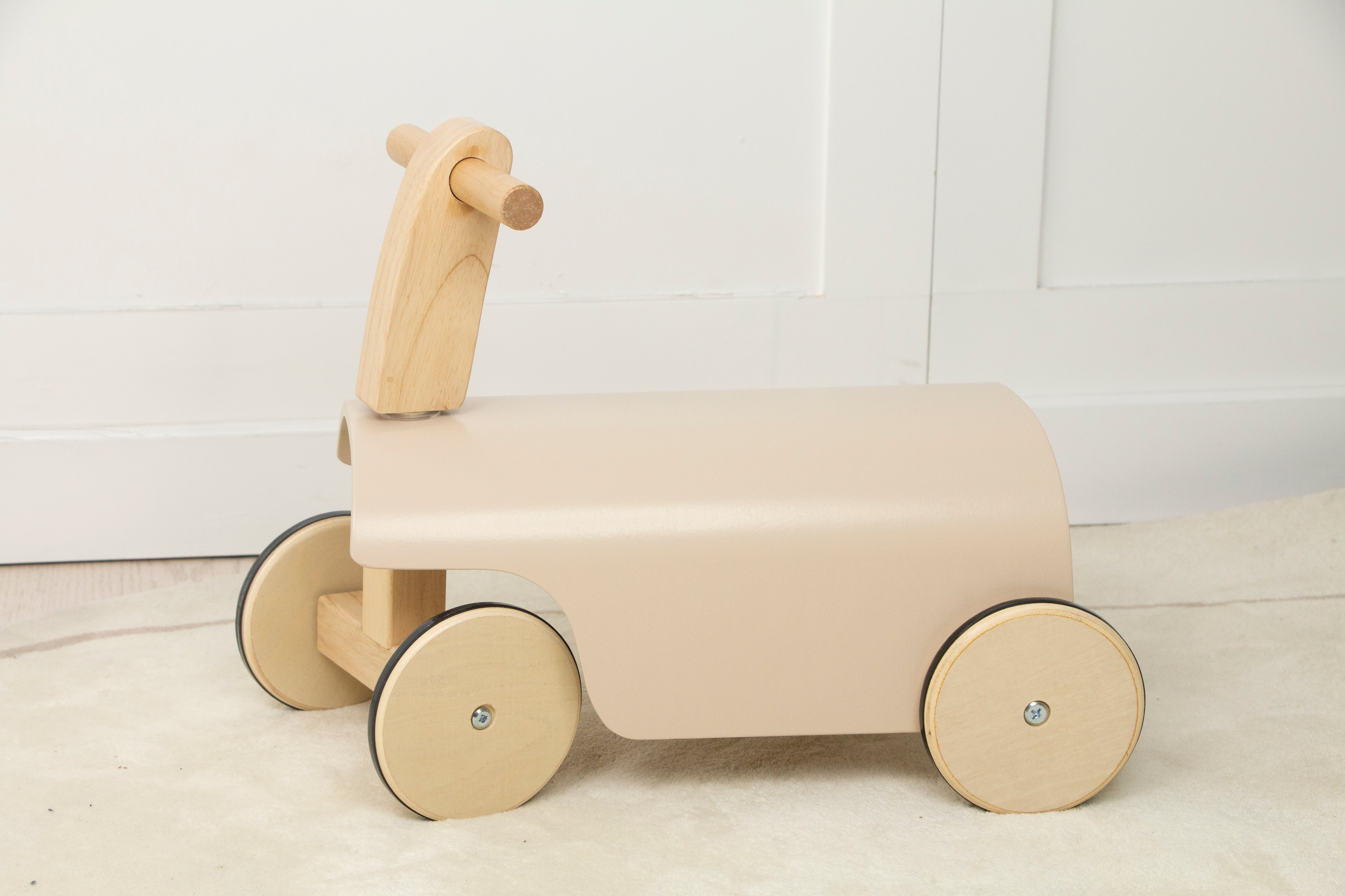 Kids Toddler Wooden Ride-On Toy with Wheels and Walker Indoor Avenlur.com   