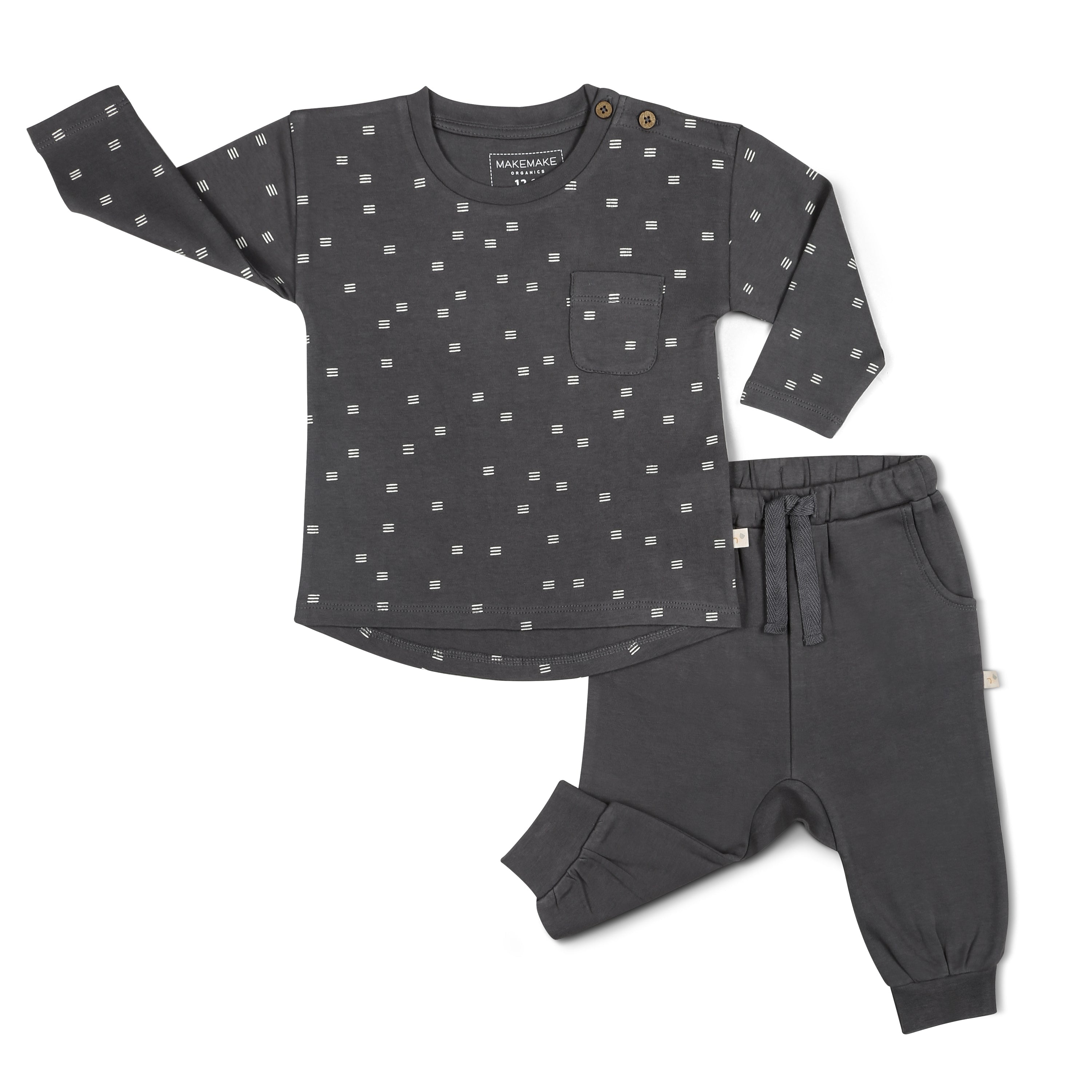 Organic Long Sleeve Tee & Pant Set -Tribe