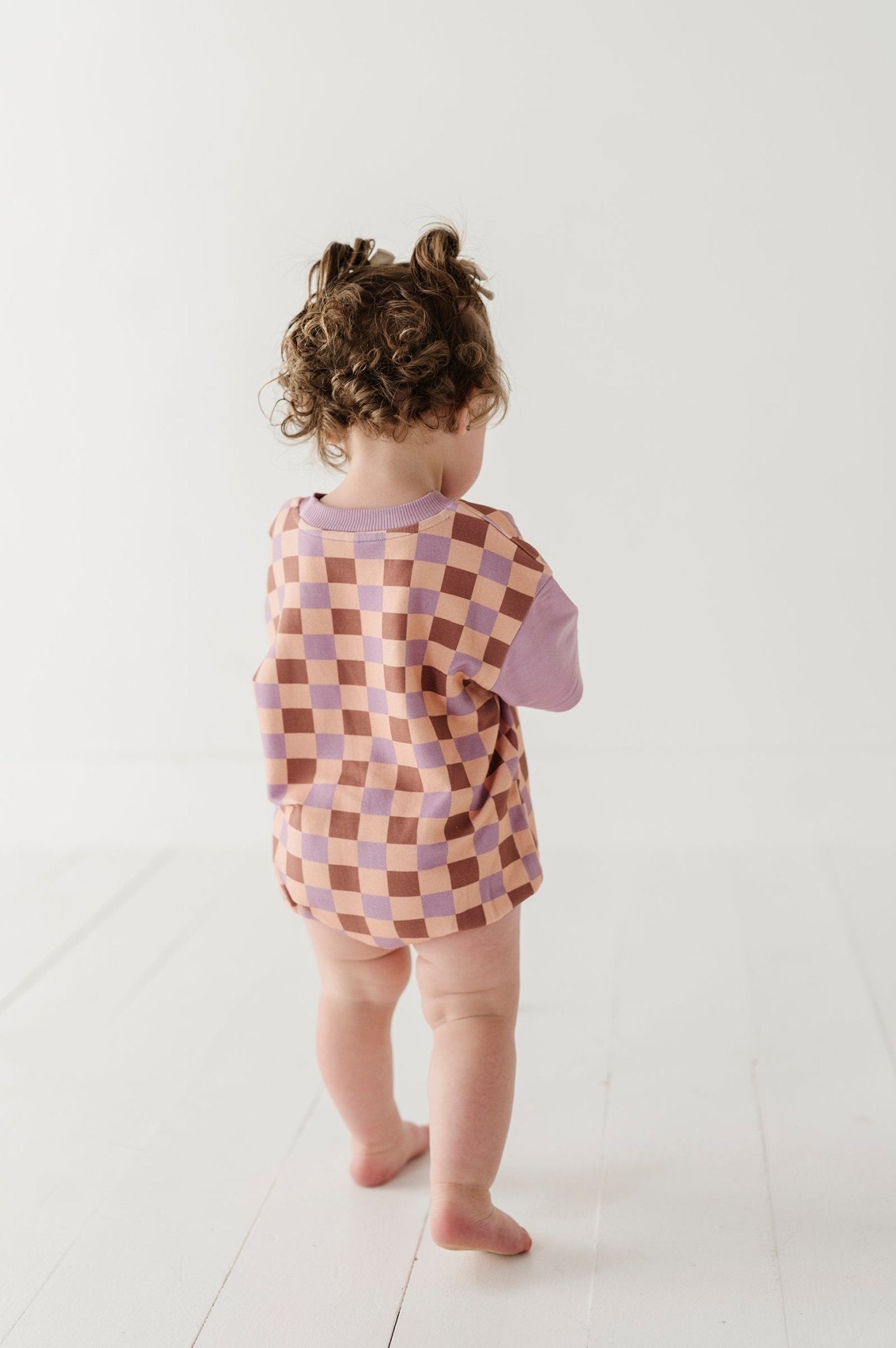 Baby Girl Short Sleeve Colorblock Romper