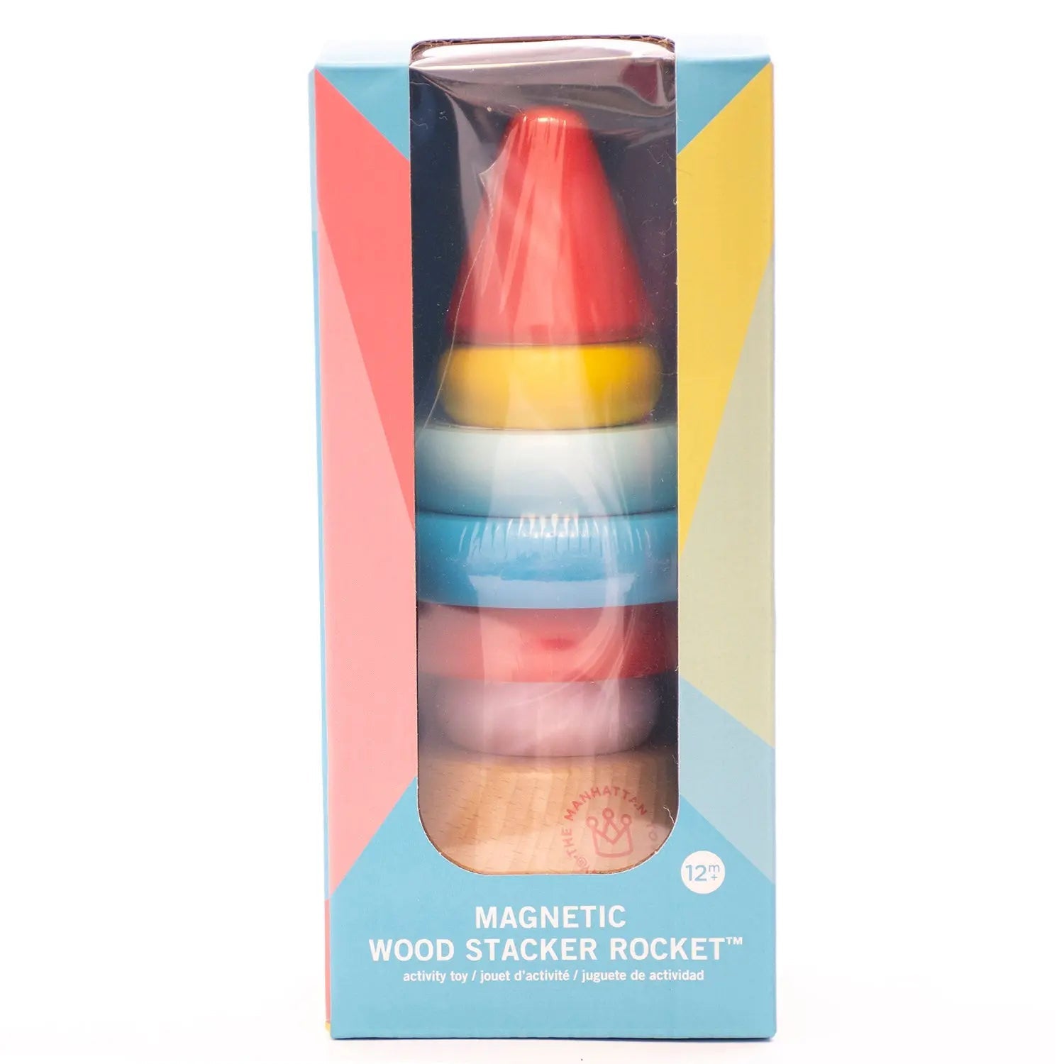 Magnetic Wood Stacker Rocket by Manhattan Toy  Manhattan Toy   