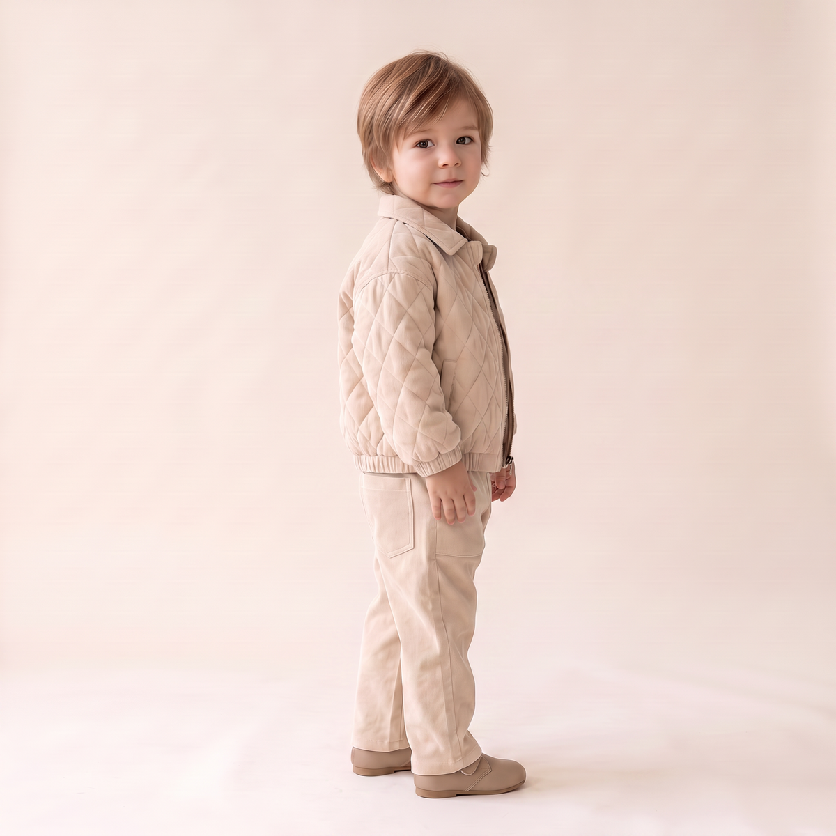 Organic Corduroy Pants - Oat