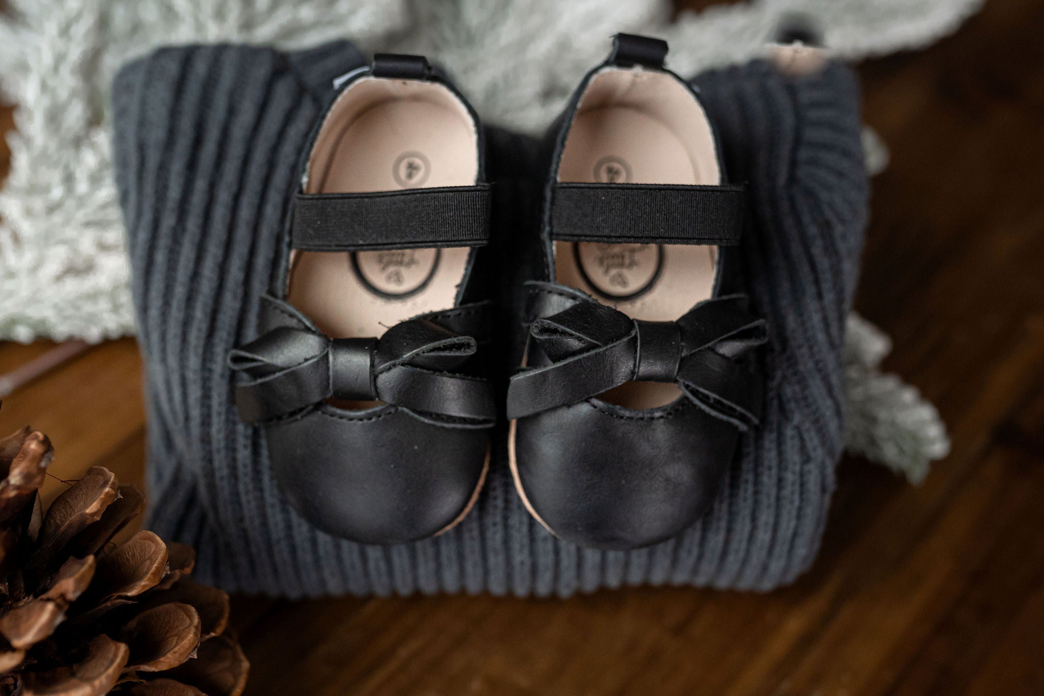 Midnight Black Ballet Flat {Premium Leather}