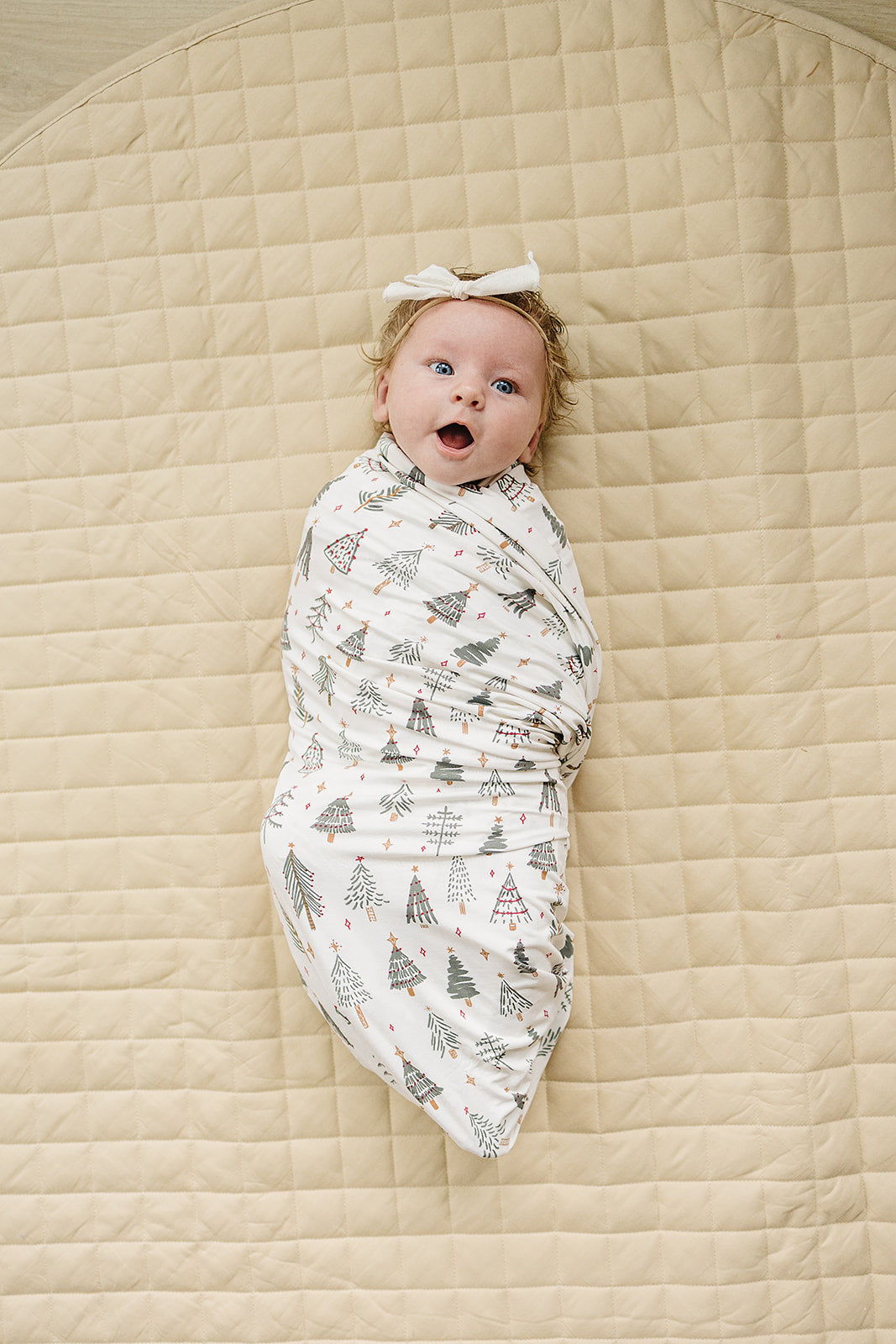 Christmas Tree Stretch Swaddle  Mebie Baby   