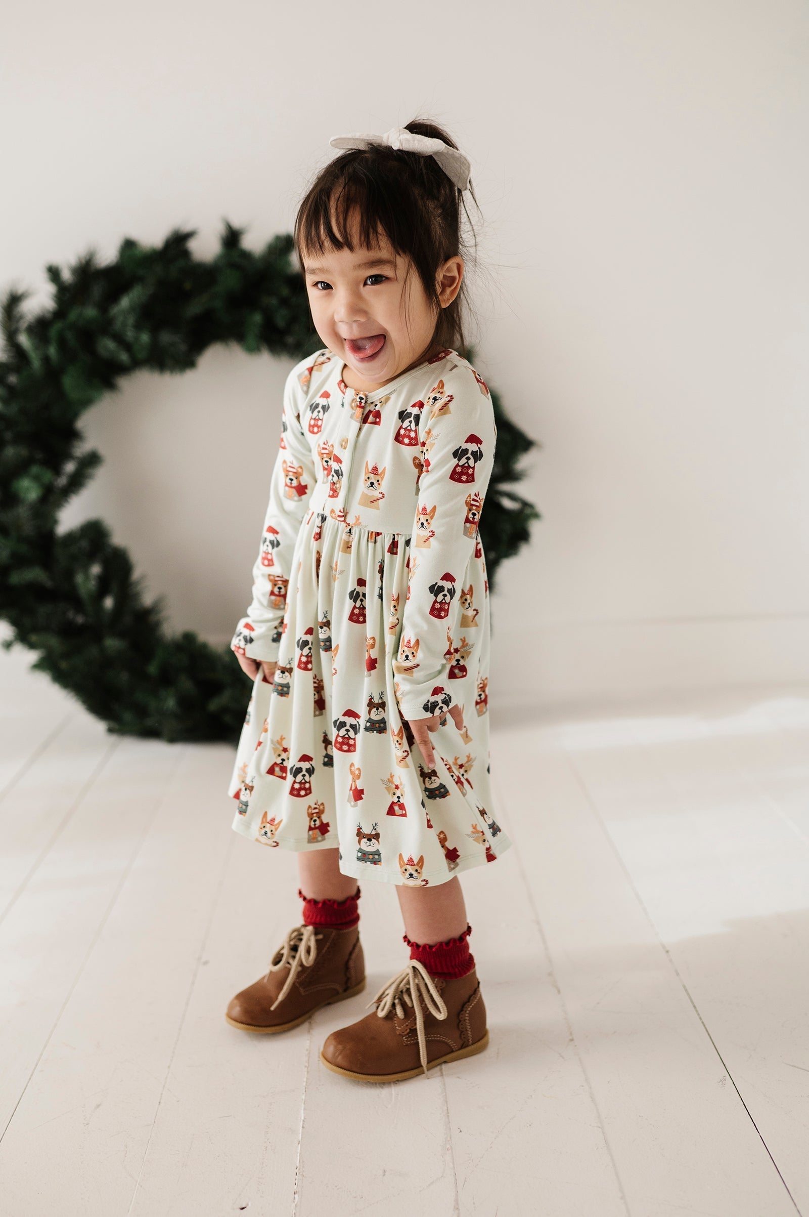 Long Sleeve Henley Dress