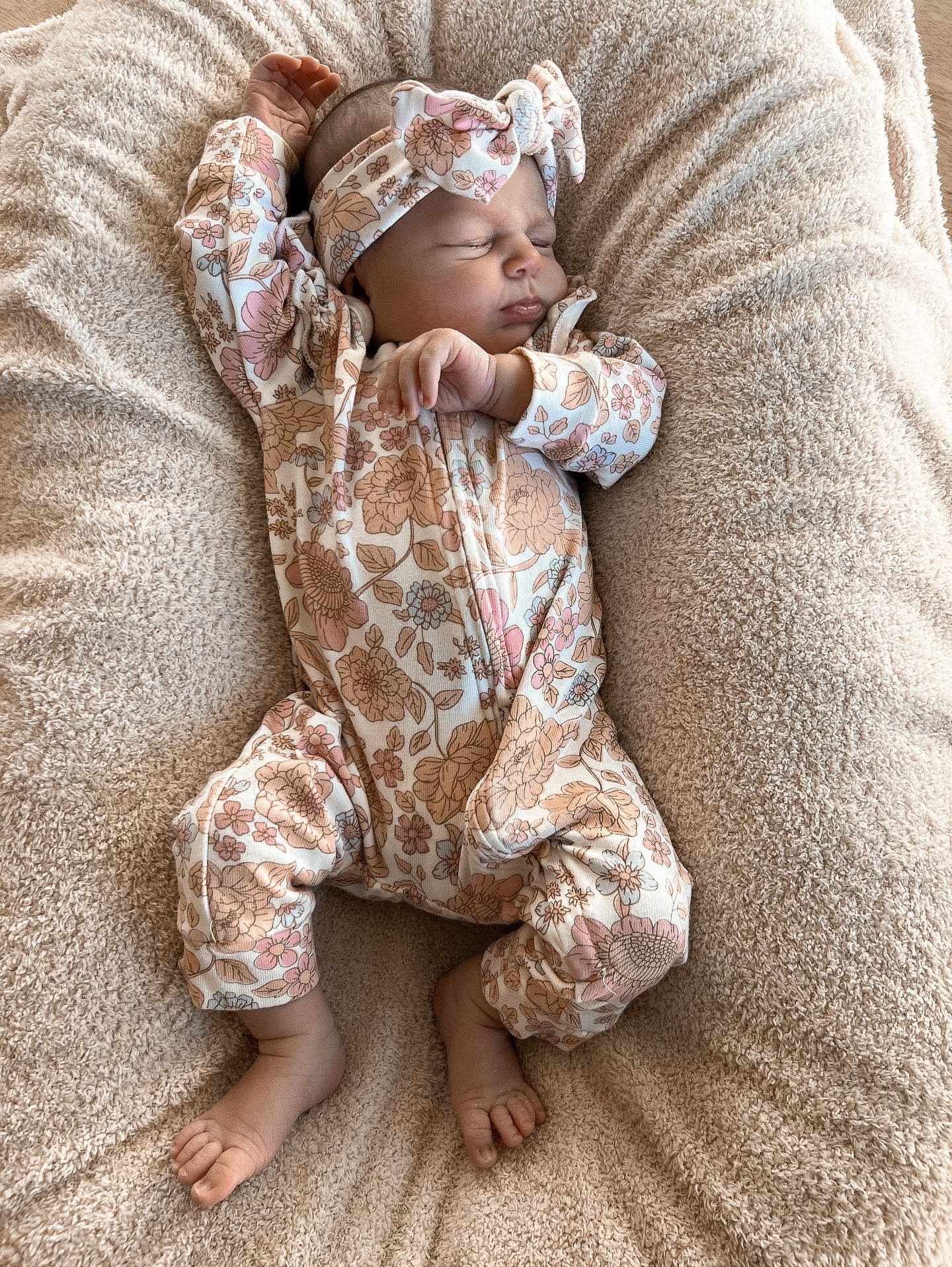 Luna + Luca Floral Jumpsuit + Bow