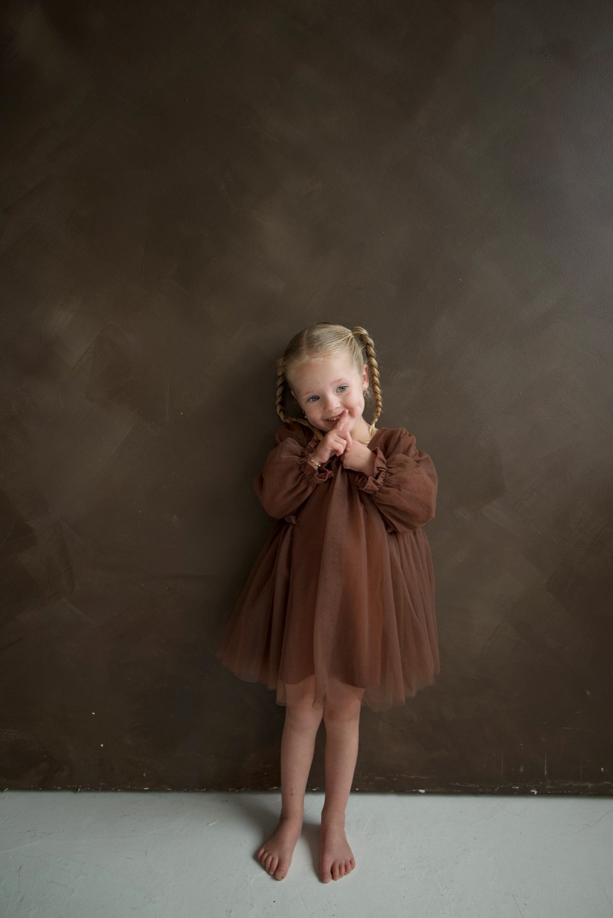 Long Sleeve Tutu Dress | Cocoa
