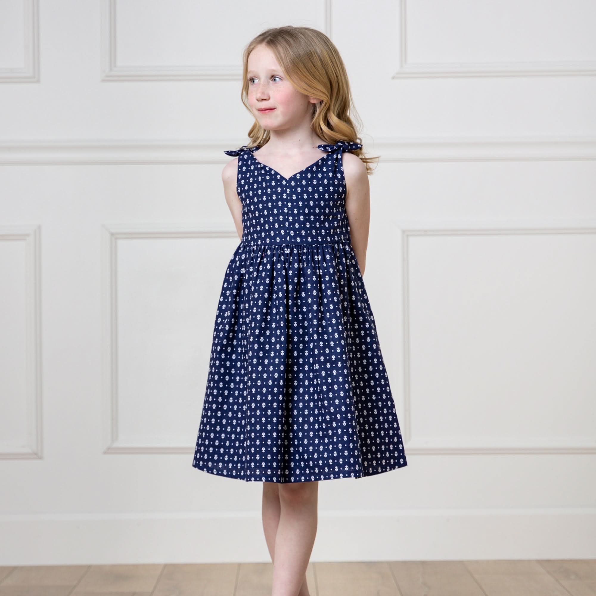 Bow Shoulder Swing Dress