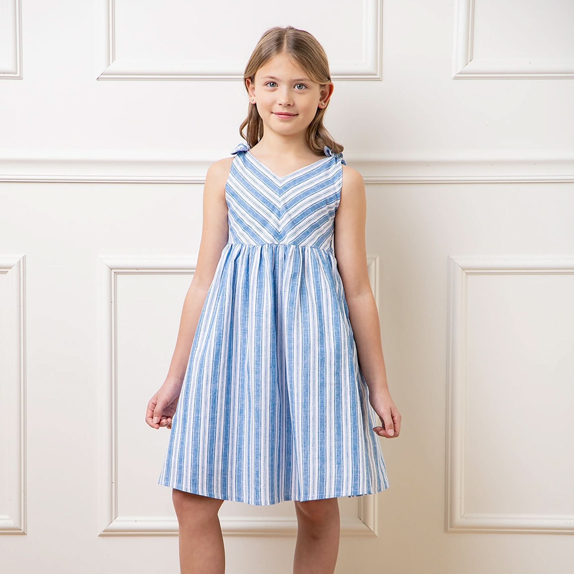 Bow Shoulder Swing Dress