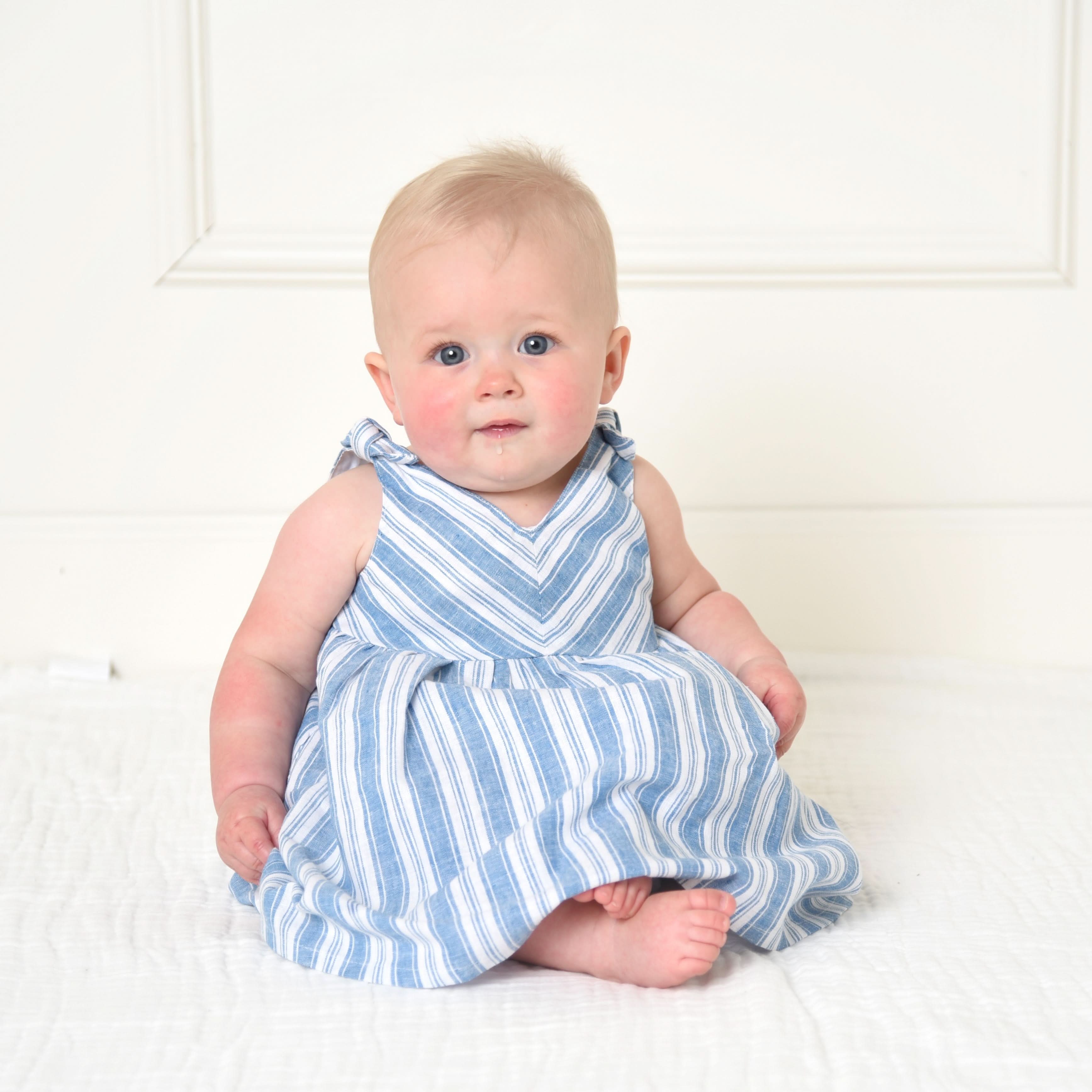 Bow Shoulder Swing Dress - Baby