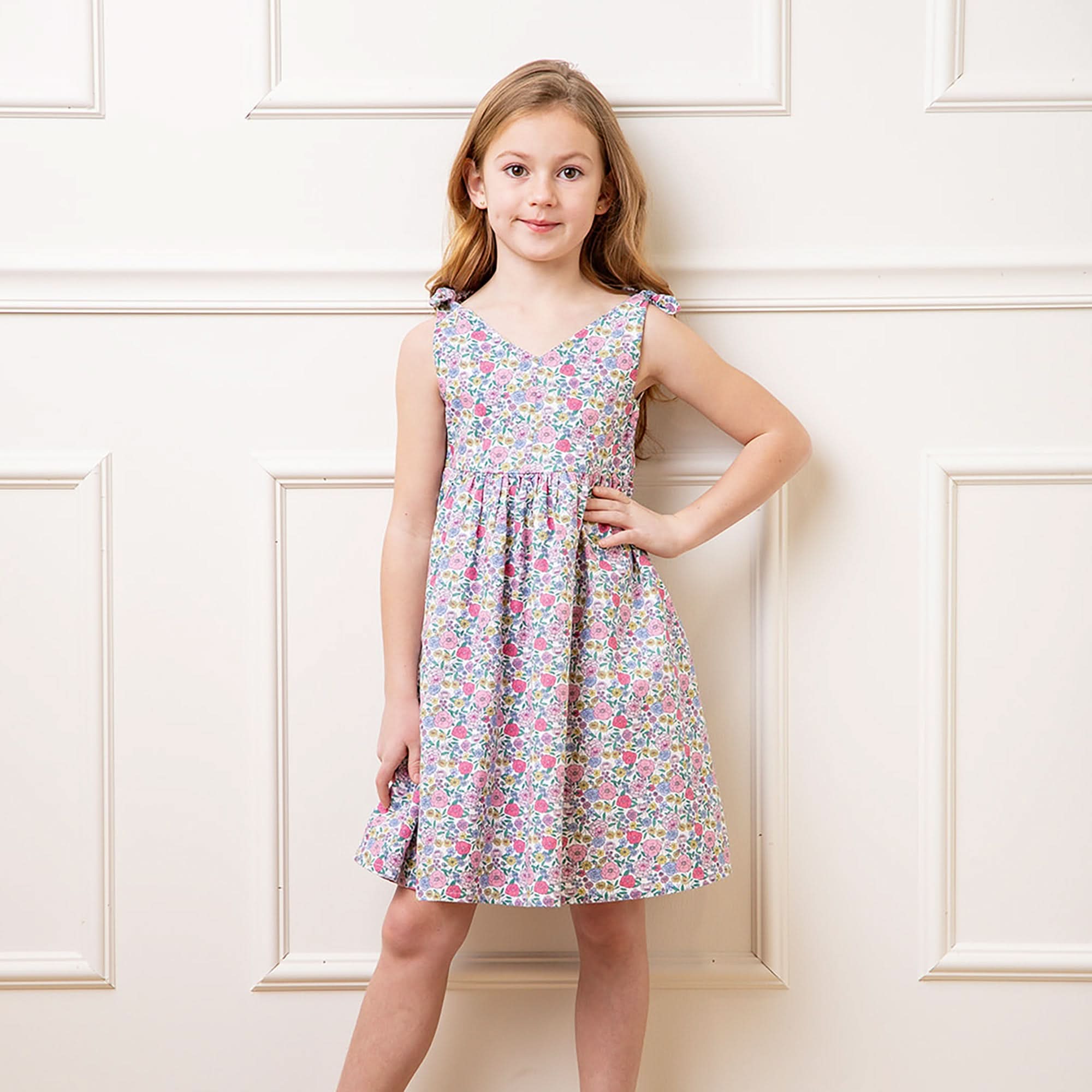 Bow Shoulder Swing Dress