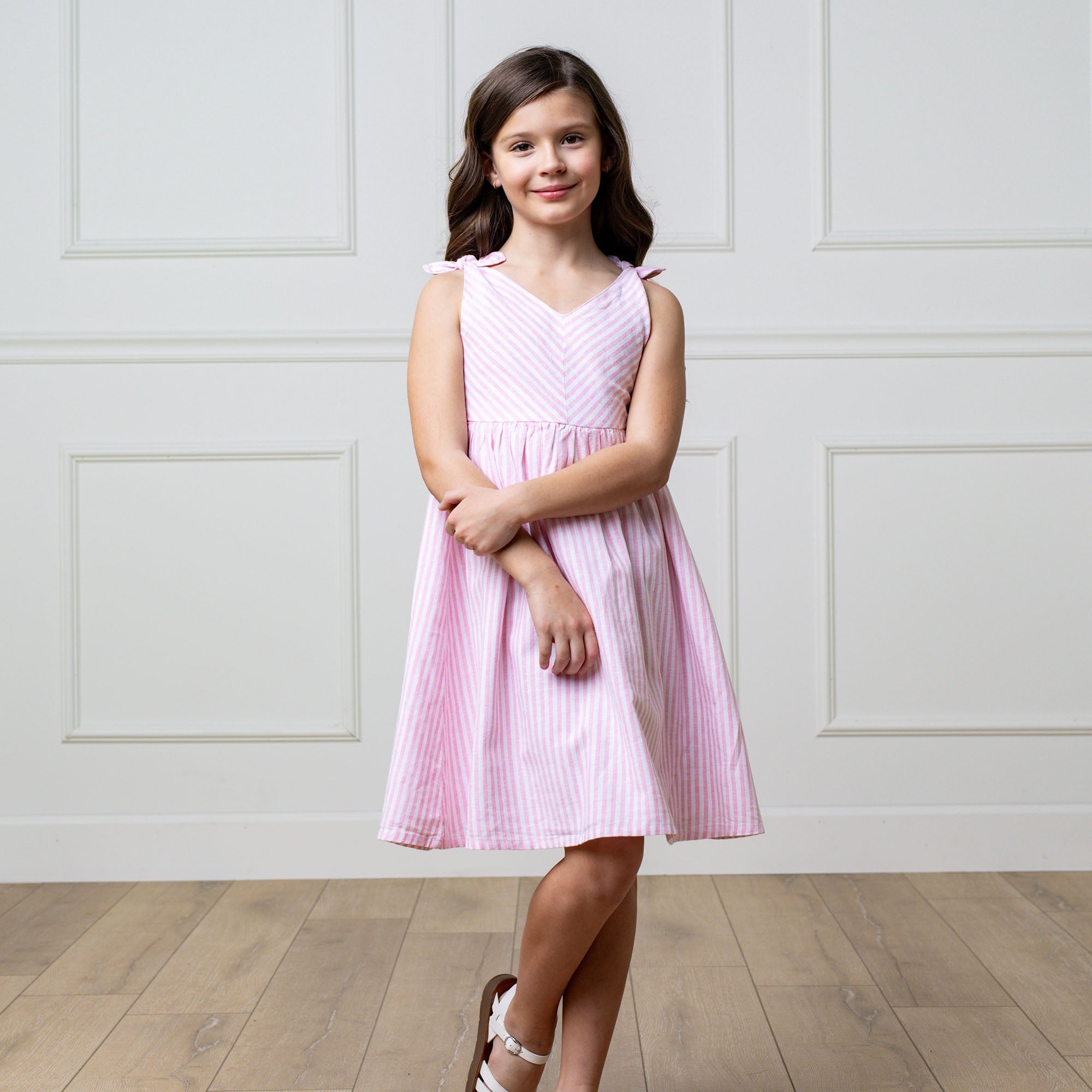 Bow Shoulder Swing Dress