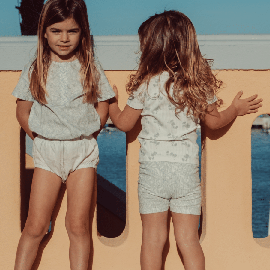 The Woven Bloomer - Mist Stripe