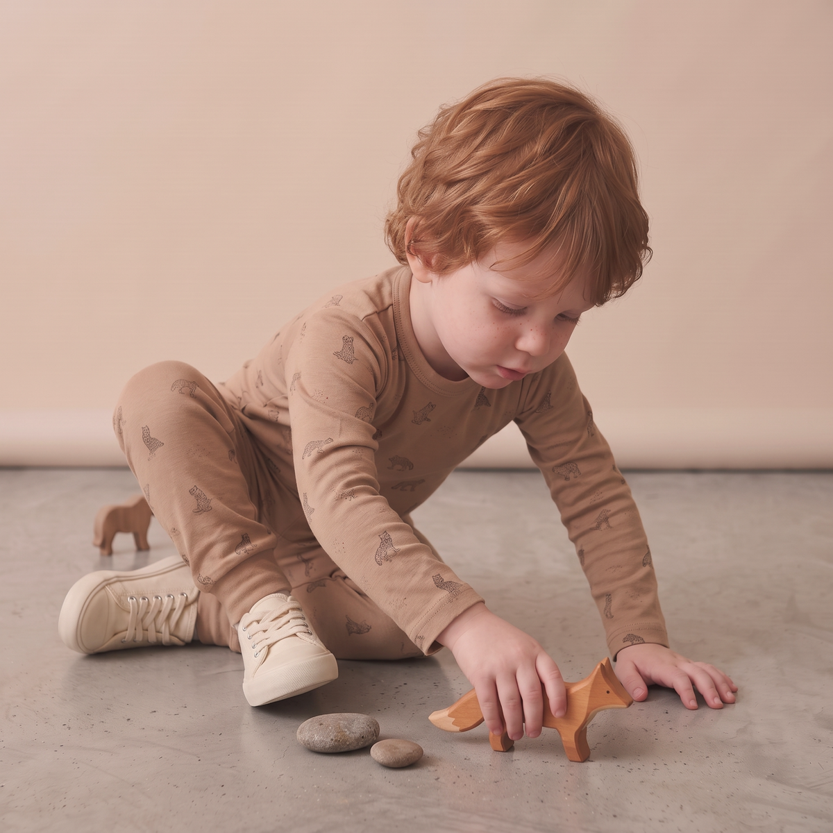 Organic Tee & Pants Set - Woodland Fox