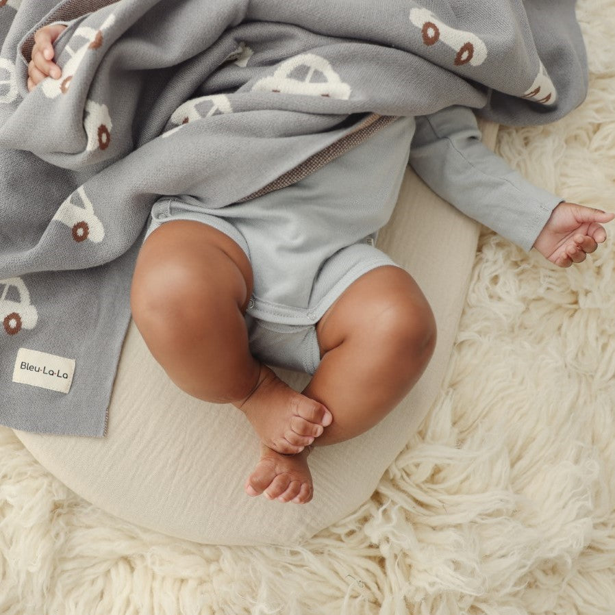 Whimsy Collection - Luxury 100% Cotton Knit Swaddle Baby Blanket
