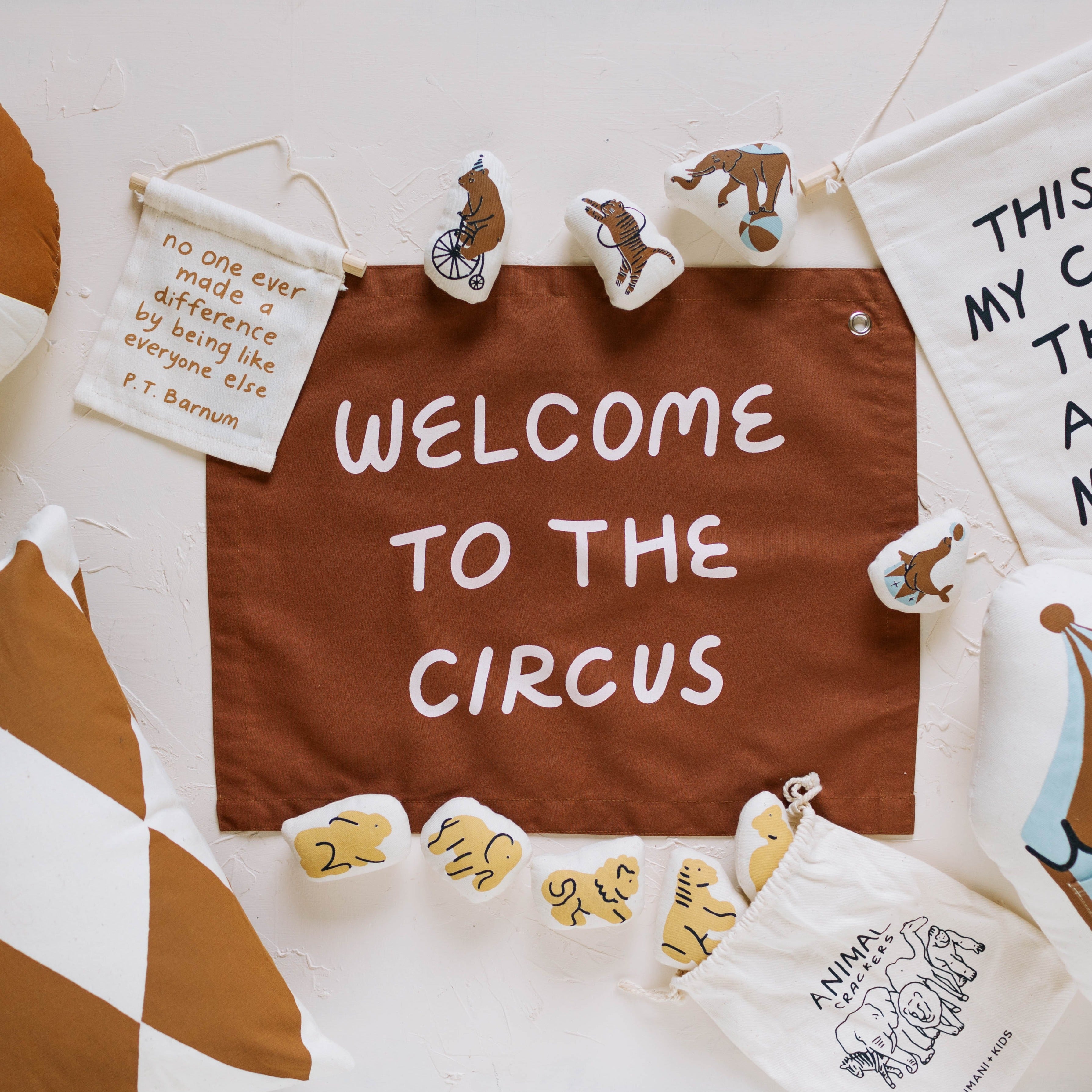 welcome to the circus banner