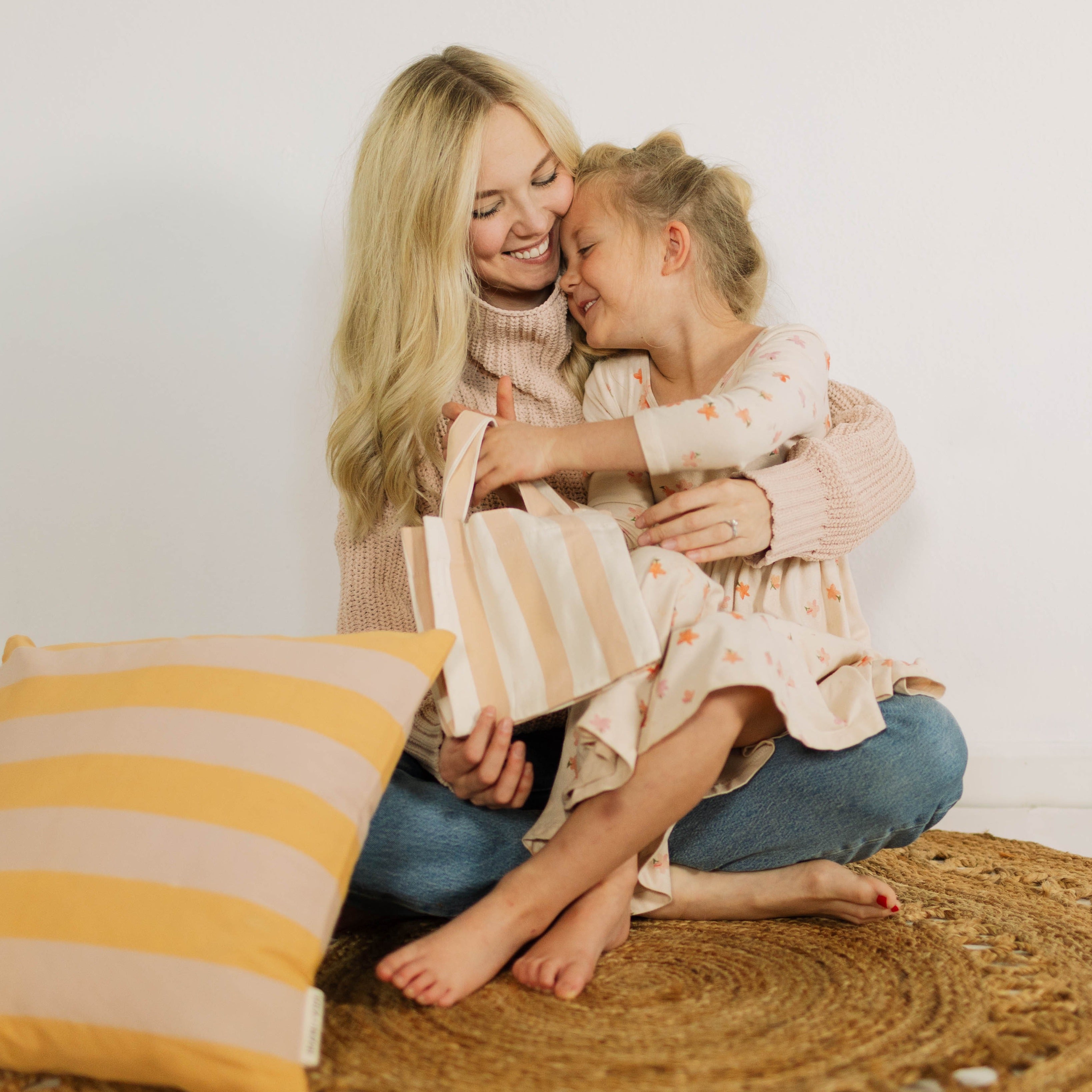 striped pillow cover